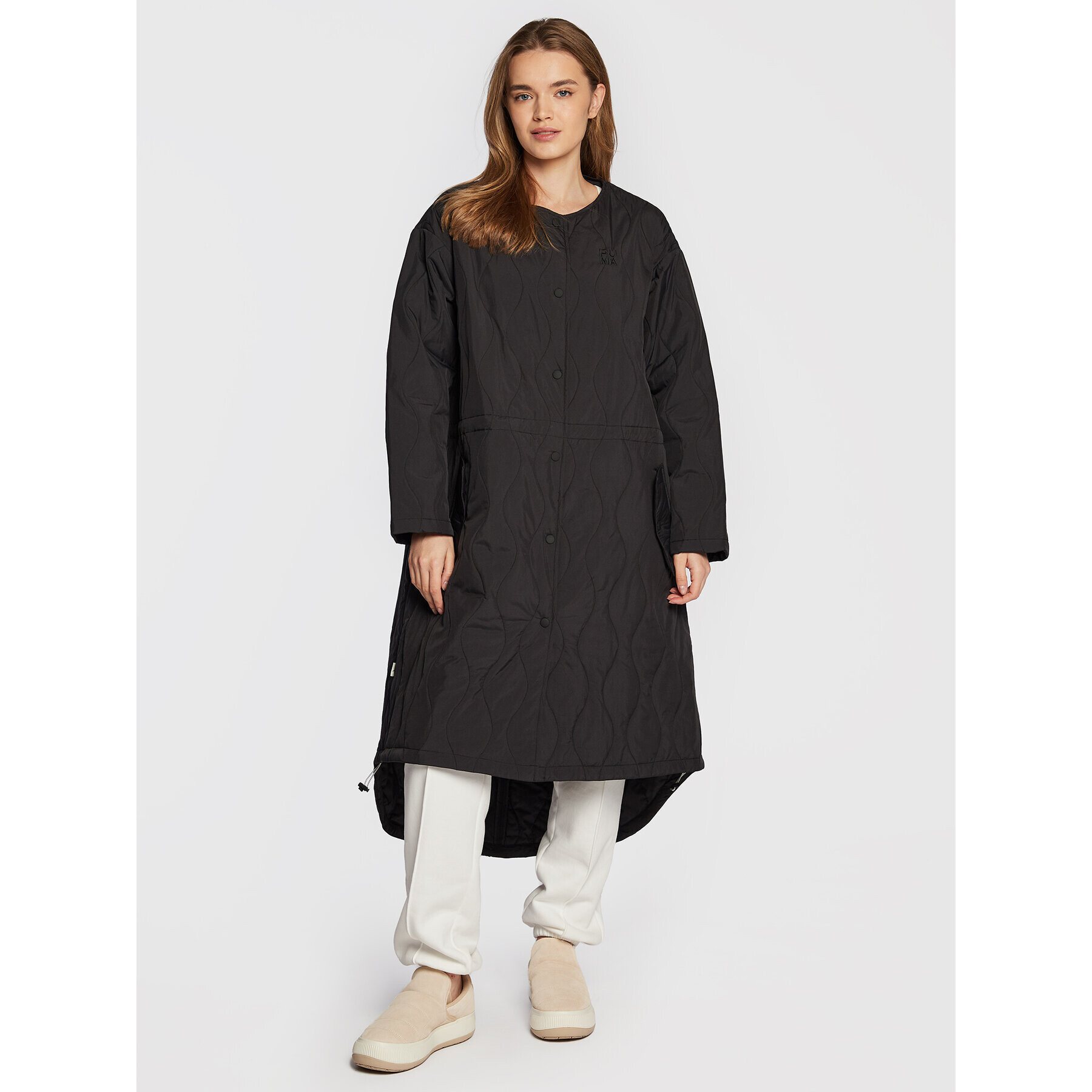 Puma Пухено яке Infuse 535580 Черен Oversize - Pepit.bg