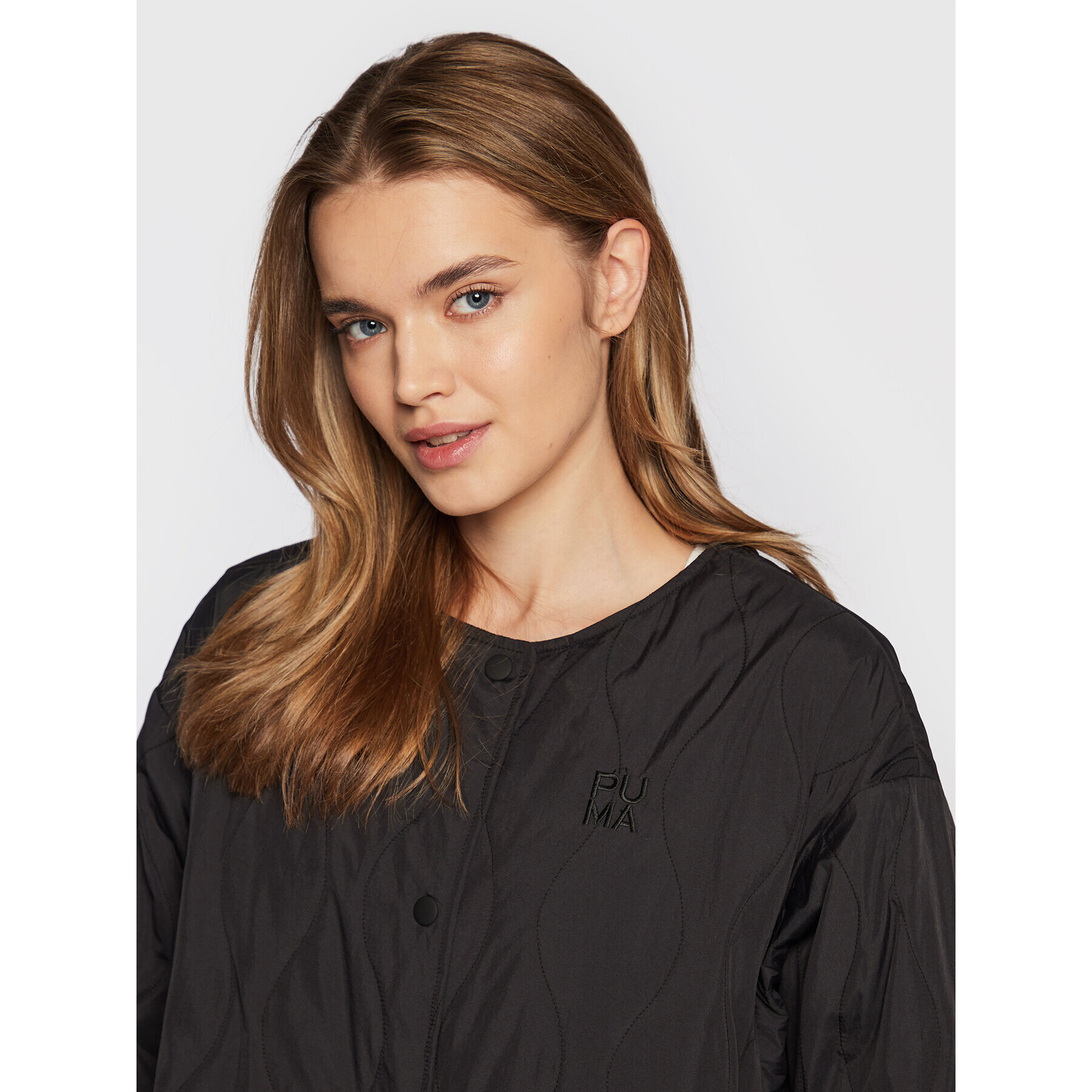 Puma Пухено яке Infuse 535580 Черен Oversize - Pepit.bg