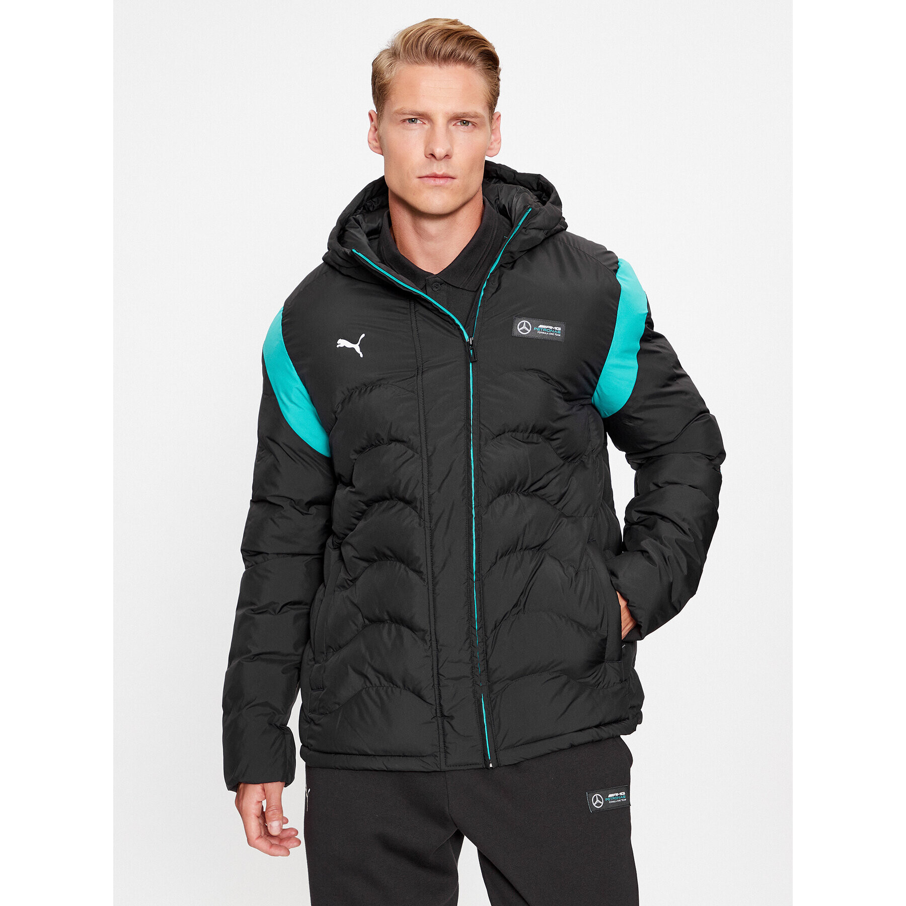 Puma Пухено яке Mercedes AMG Petronas MT7 621146 Черен Regular Fit - Pepit.bg