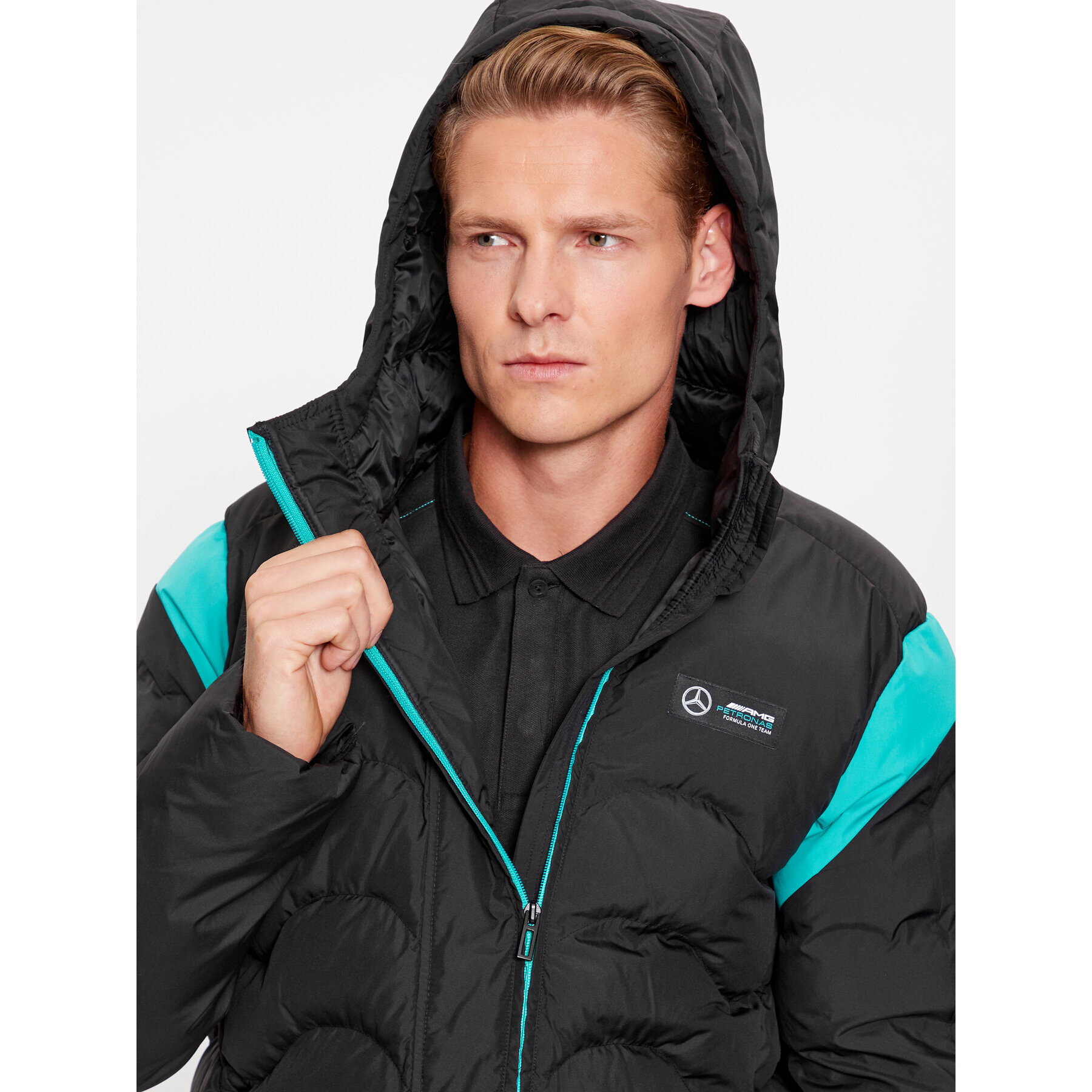 Puma Пухено яке Mercedes AMG Petronas MT7 621146 Черен Regular Fit - Pepit.bg