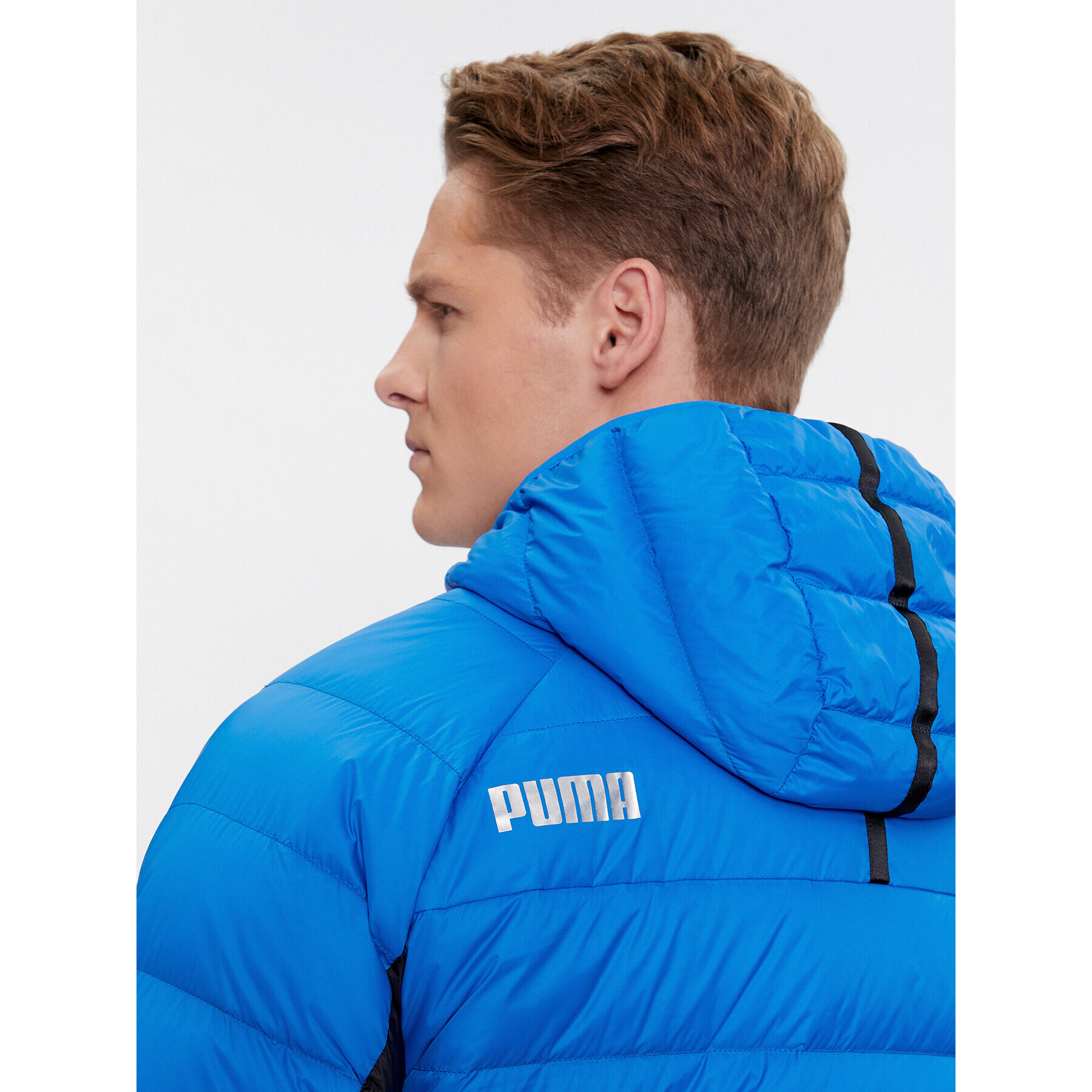 Puma Пухено яке PackLITE 849355 Син Slim Fit - Pepit.bg