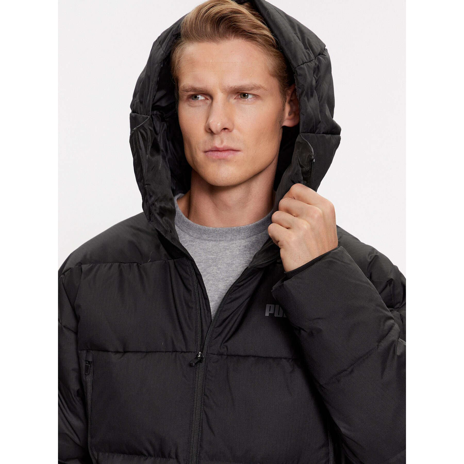 Puma Пухено яке Protective 675378 Черен Regular Fit - Pepit.bg