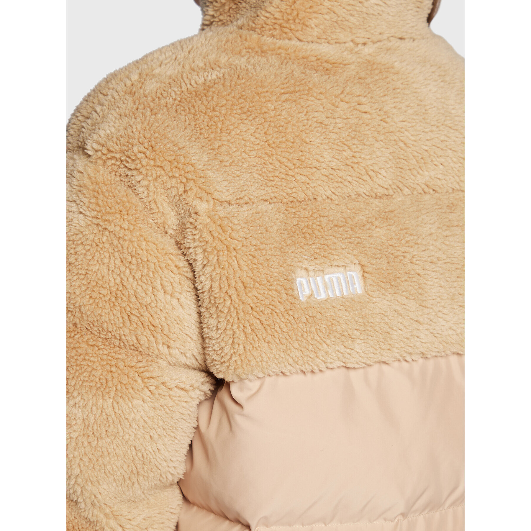 Puma Пухено яке Sherpa 849403 Бежов Relaxed Fit - Pepit.bg