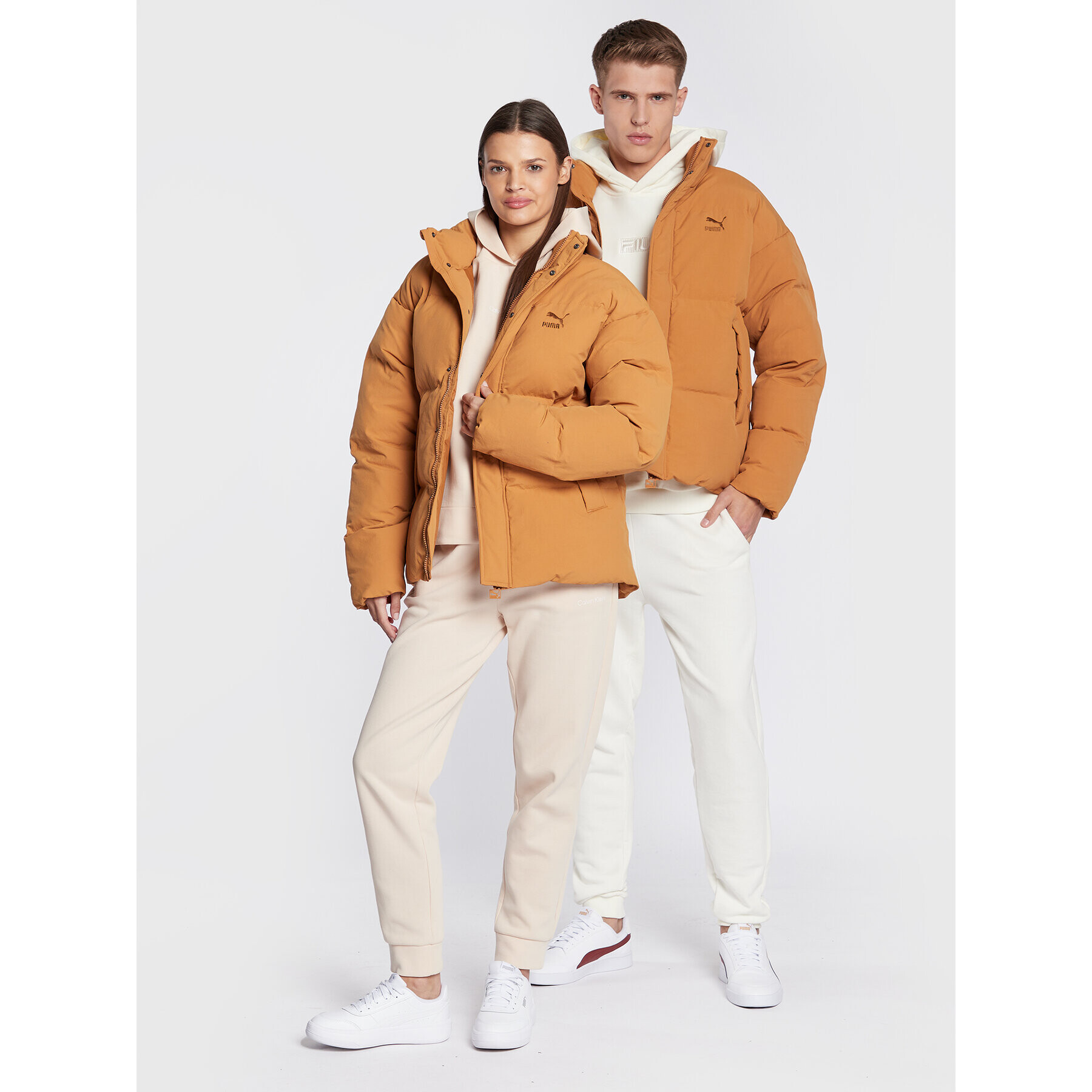 Puma Пухено яке Unisex Classics 53557374 Кафяв Oversize - Pepit.bg