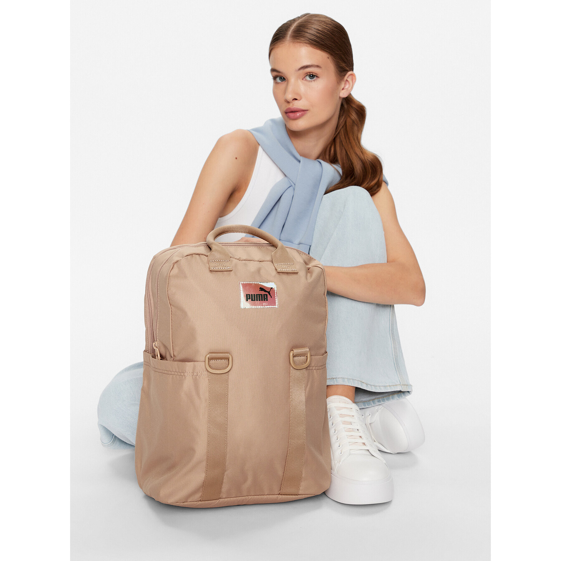 Puma Раница Core College Bag 079161 Екрю - Pepit.bg