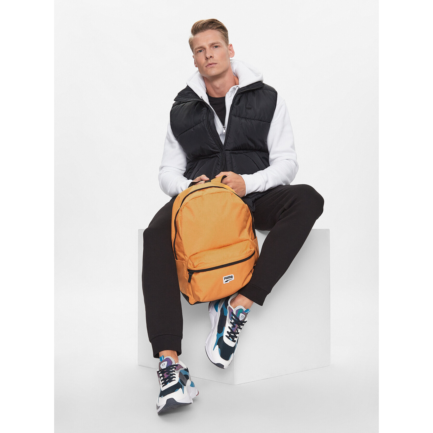 Puma Раница Downtown Backpack 079659 02 Оранжев - Pepit.bg