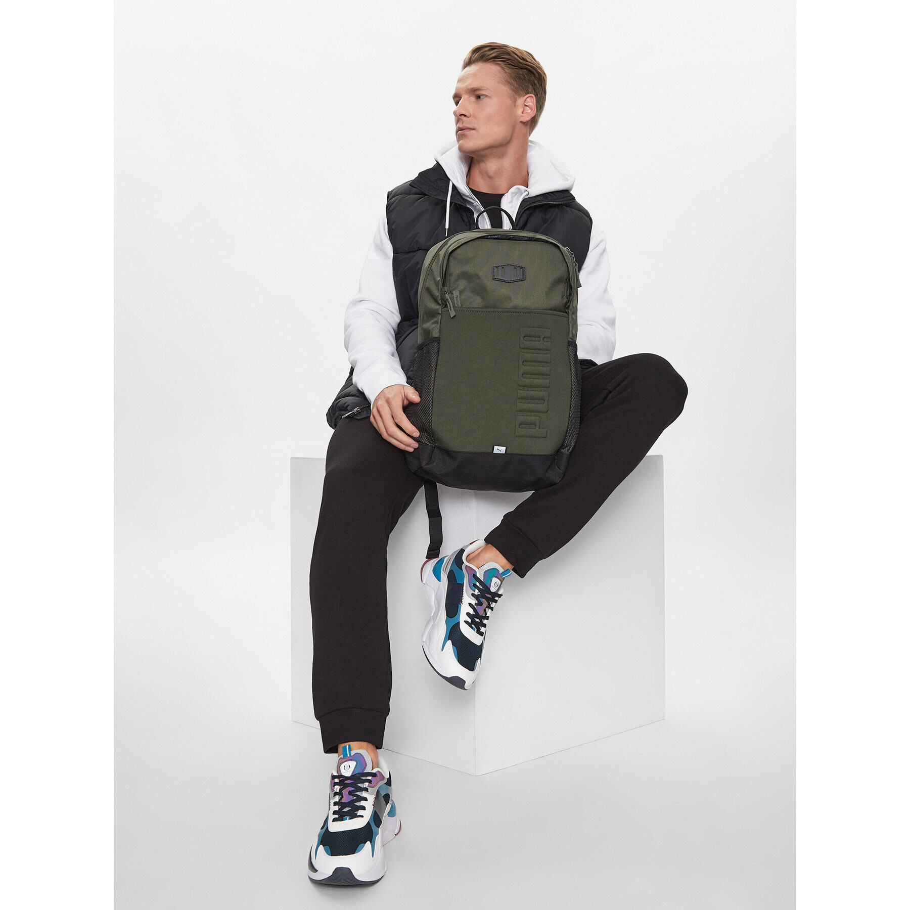 Puma Раница S Backpack 079222 Каки - Pepit.bg