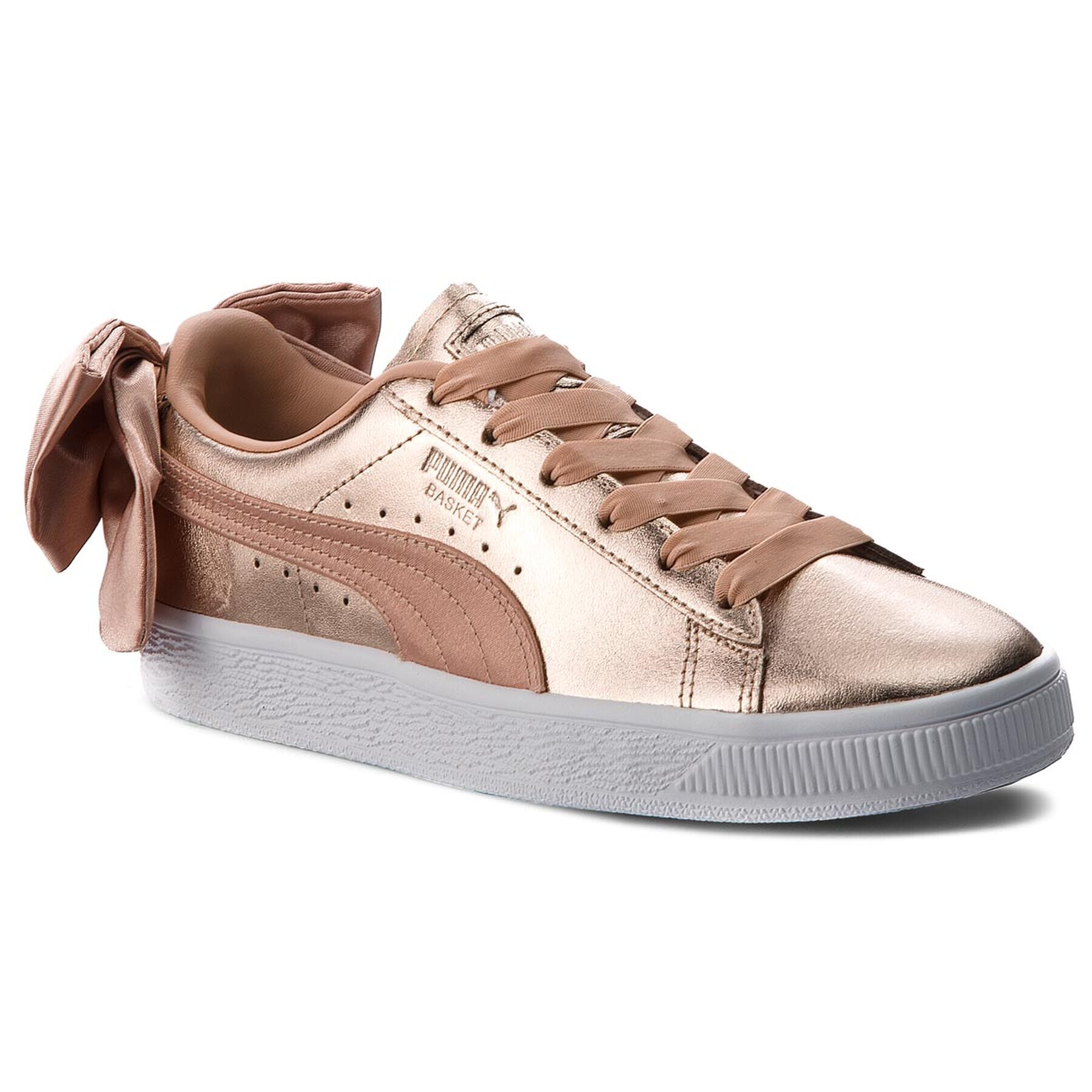 Puma Сникърси Basket Bow Luxe Wn's 367851 01 Златист - Pepit.bg