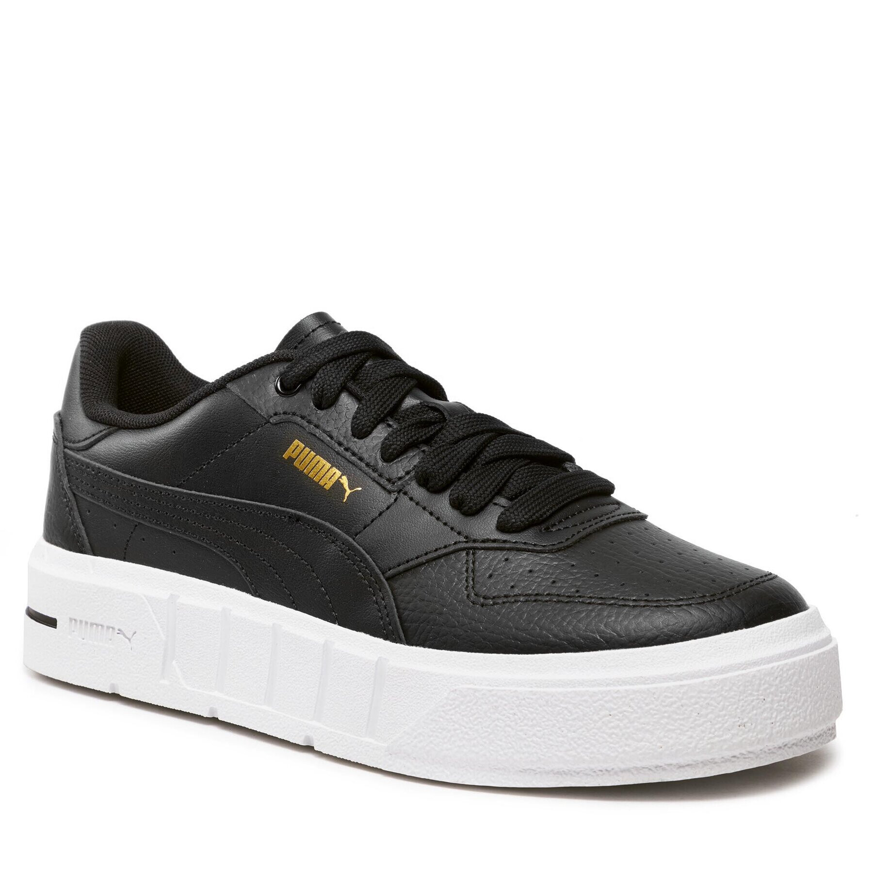 Puma Сникърси Cali Court Lth Jr 394384 02 Черен - Pepit.bg