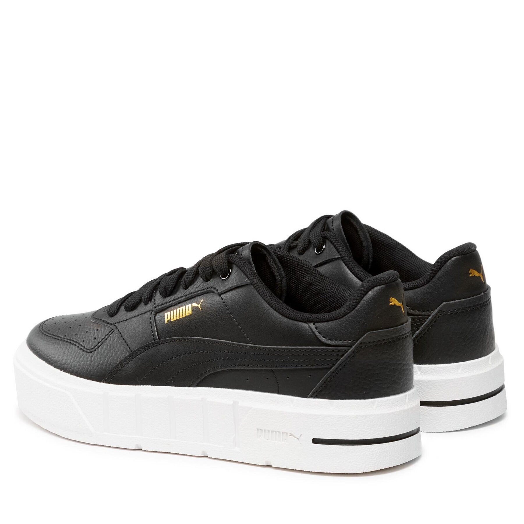 Puma Сникърси Cali Court Lth Jr 394384 02 Черен - Pepit.bg