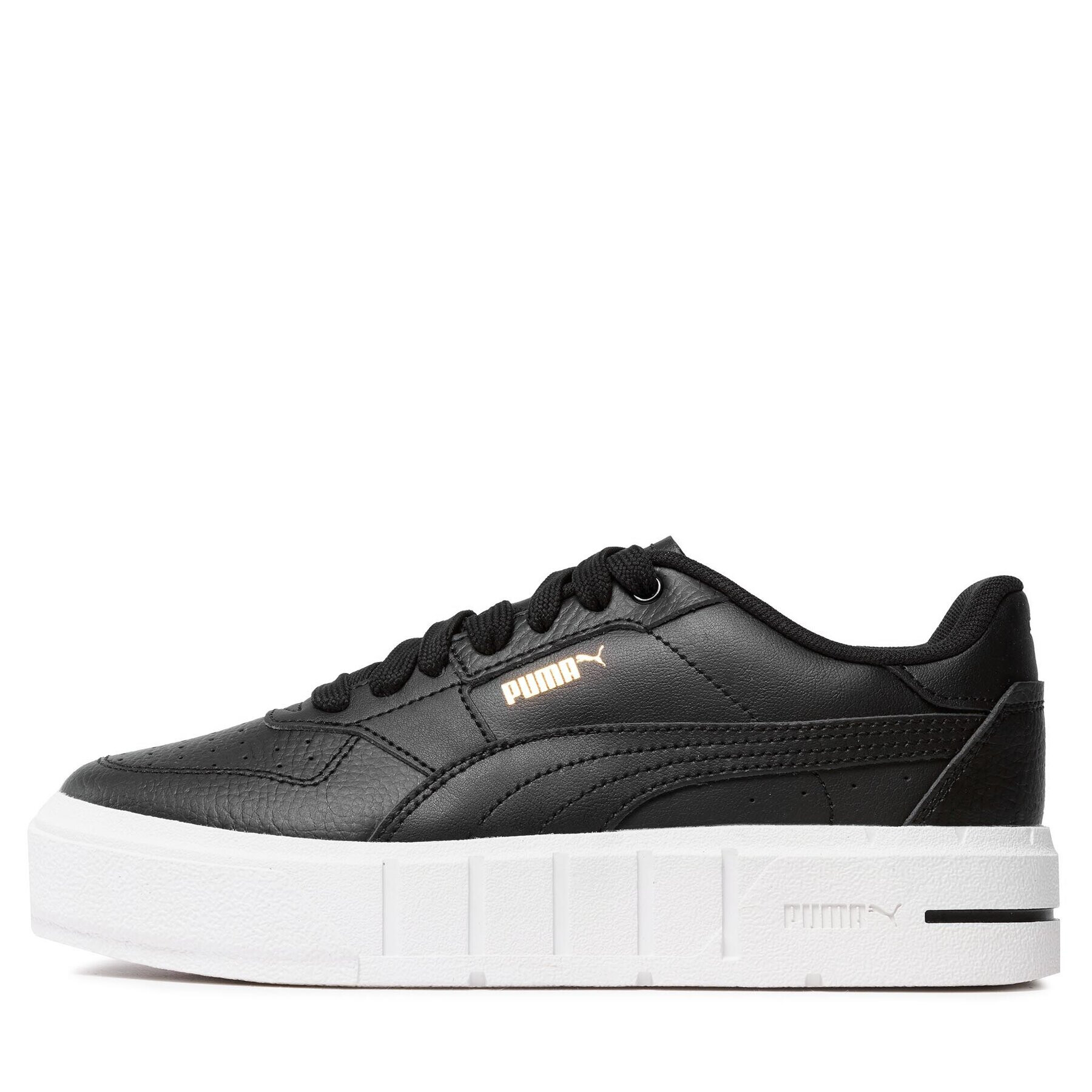 Puma Сникърси Cali Court Lth Jr 394384 02 Черен - Pepit.bg