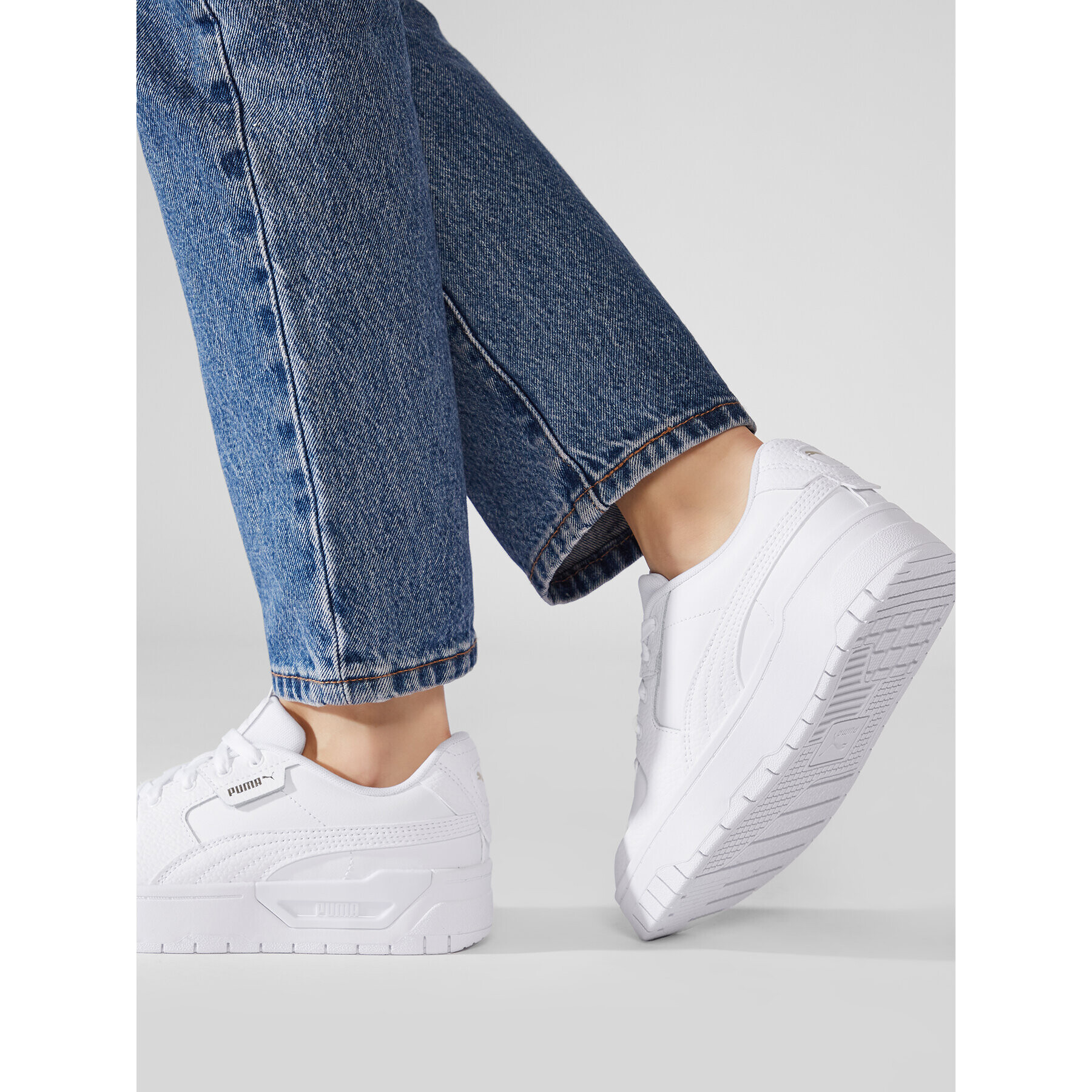 Puma Сникърси Cali Dream Lth Jr 387888 03 Бял - Pepit.bg