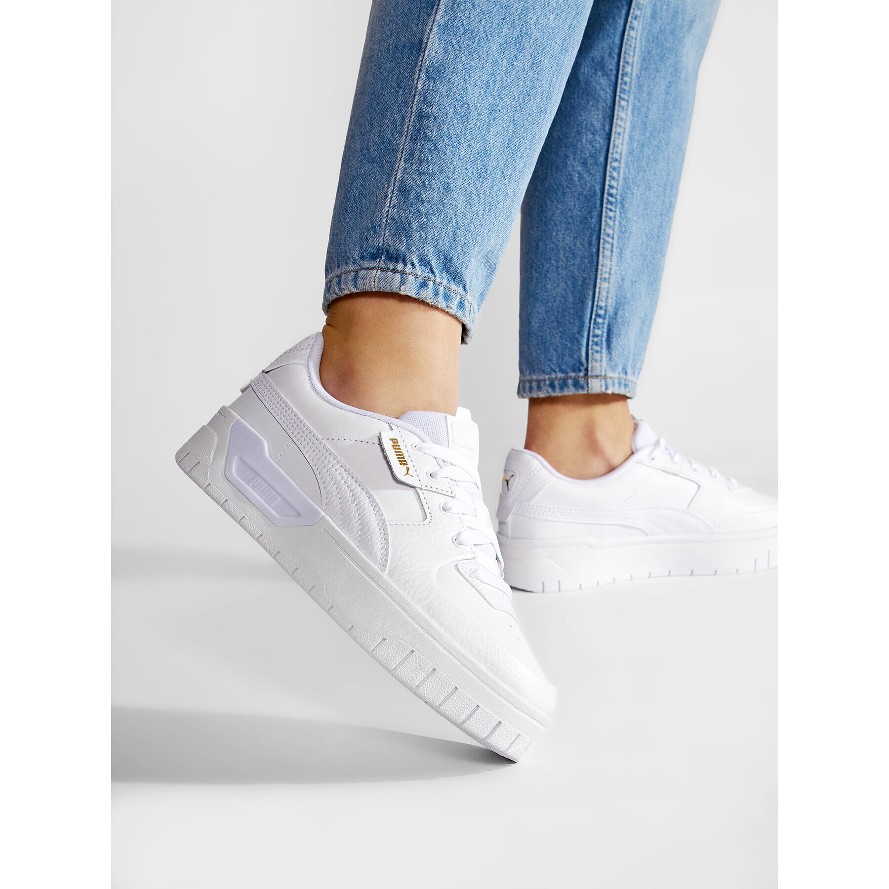 Puma Сникърси Cali Dream Lth Wns 383157 01 Бял - Pepit.bg