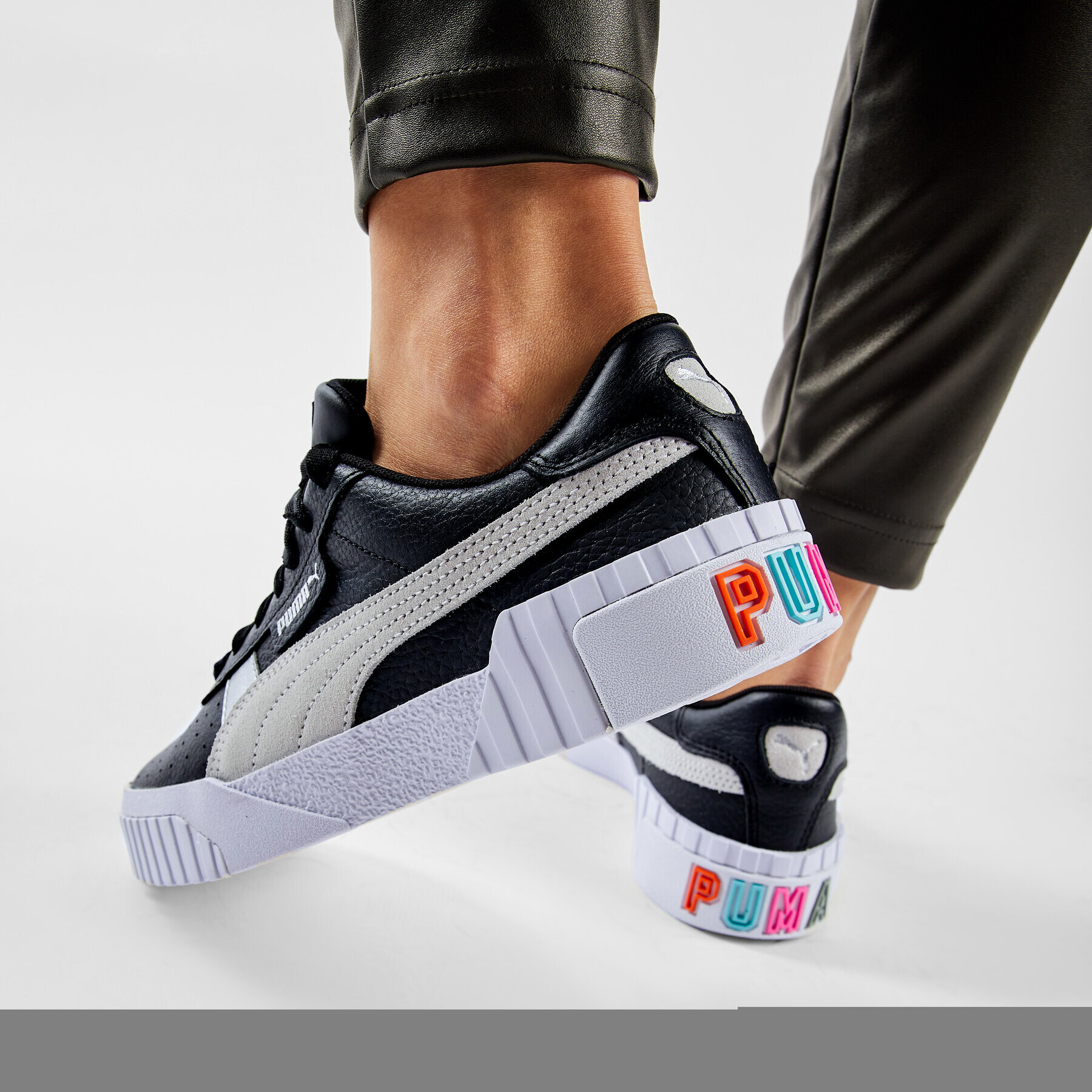 Puma Сникърси Cali Versity Wn's 374109 02 Черен - Pepit.bg