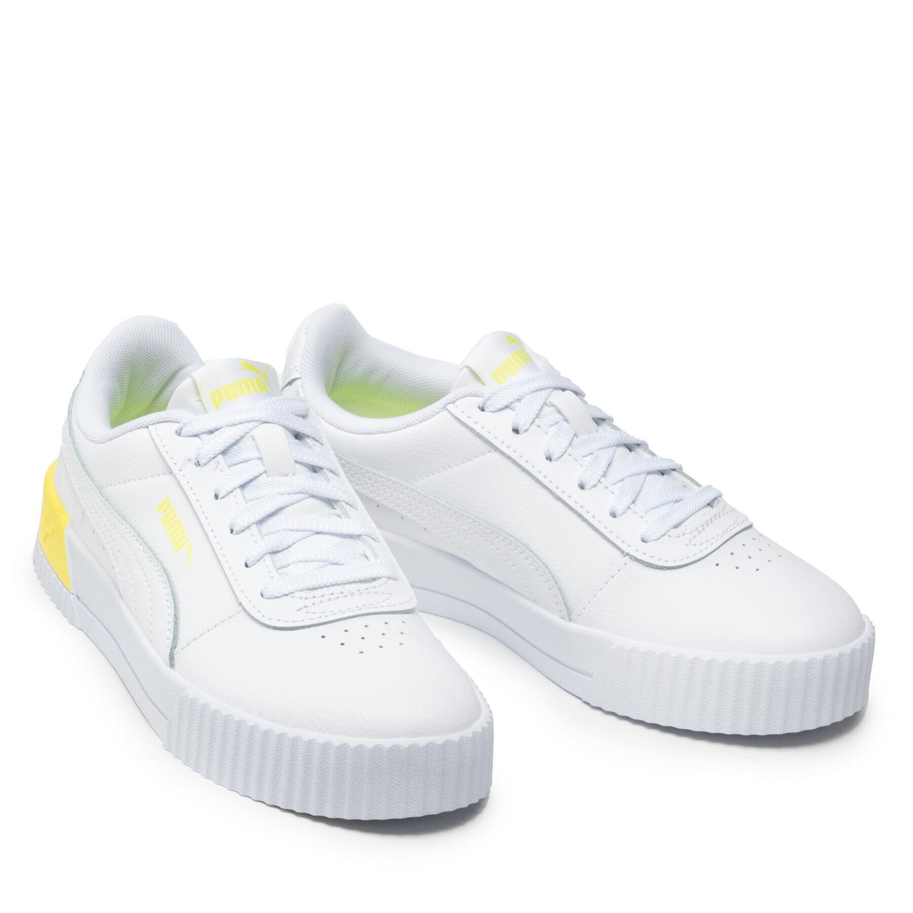 Puma Сникърси Carina L Jr 370677 35 Бял - Pepit.bg