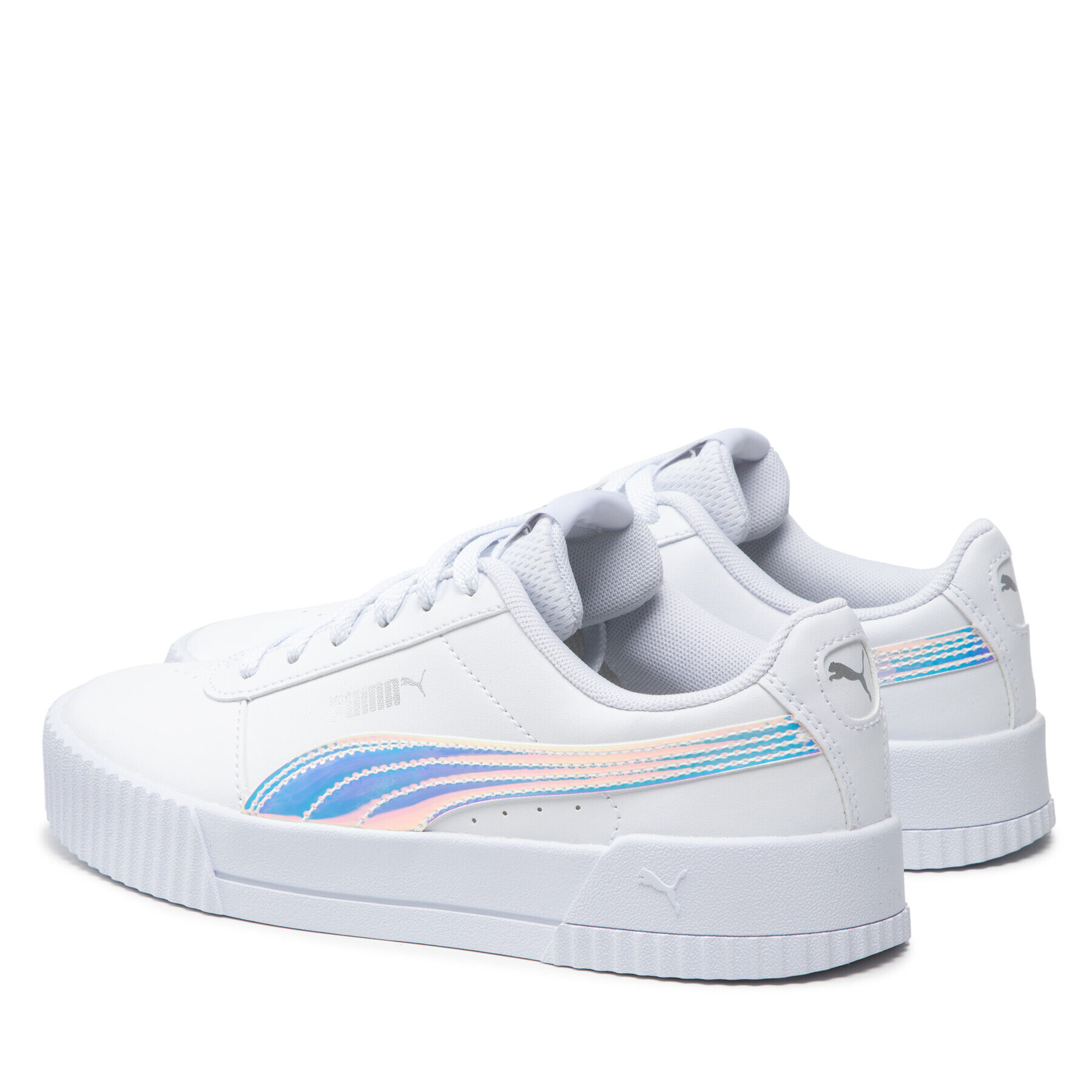 Puma Сникърси Carino Holo Jr 383741 01 Бял - Pepit.bg