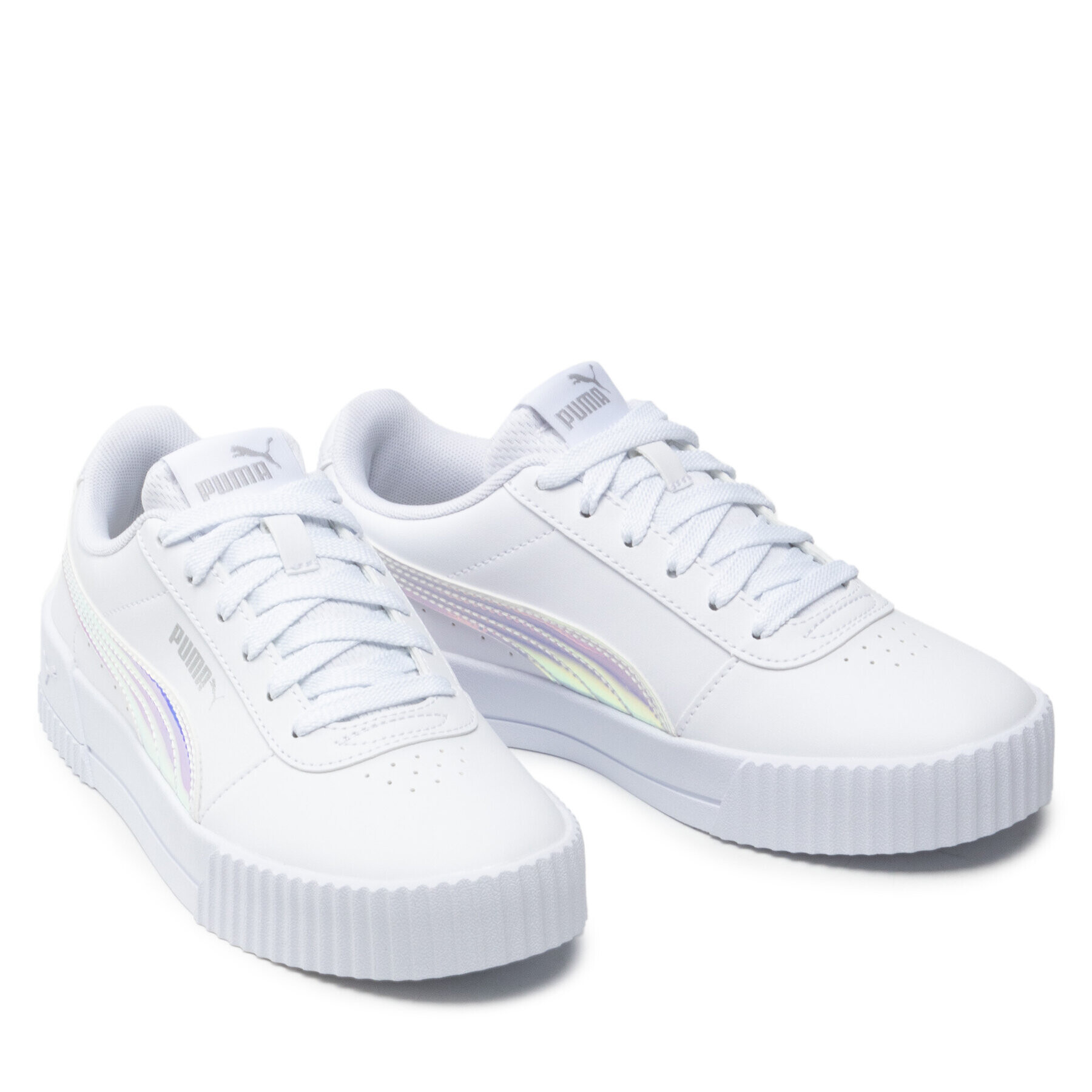 Puma Сникърси Carino Holo Jr 383741 01 Бял - Pepit.bg