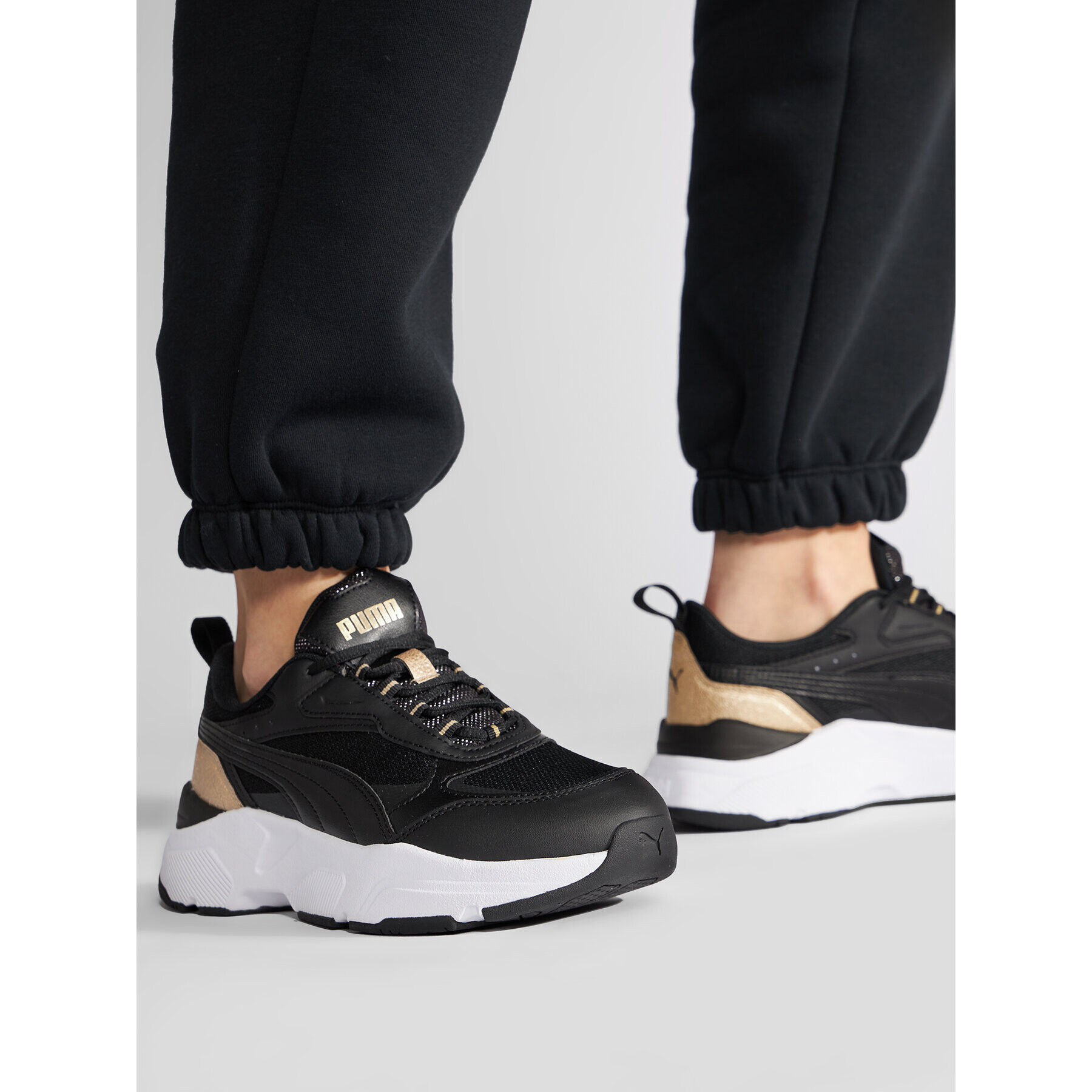 Puma Сникърси Cassia Distressed 387645 01 Черен - Pepit.bg