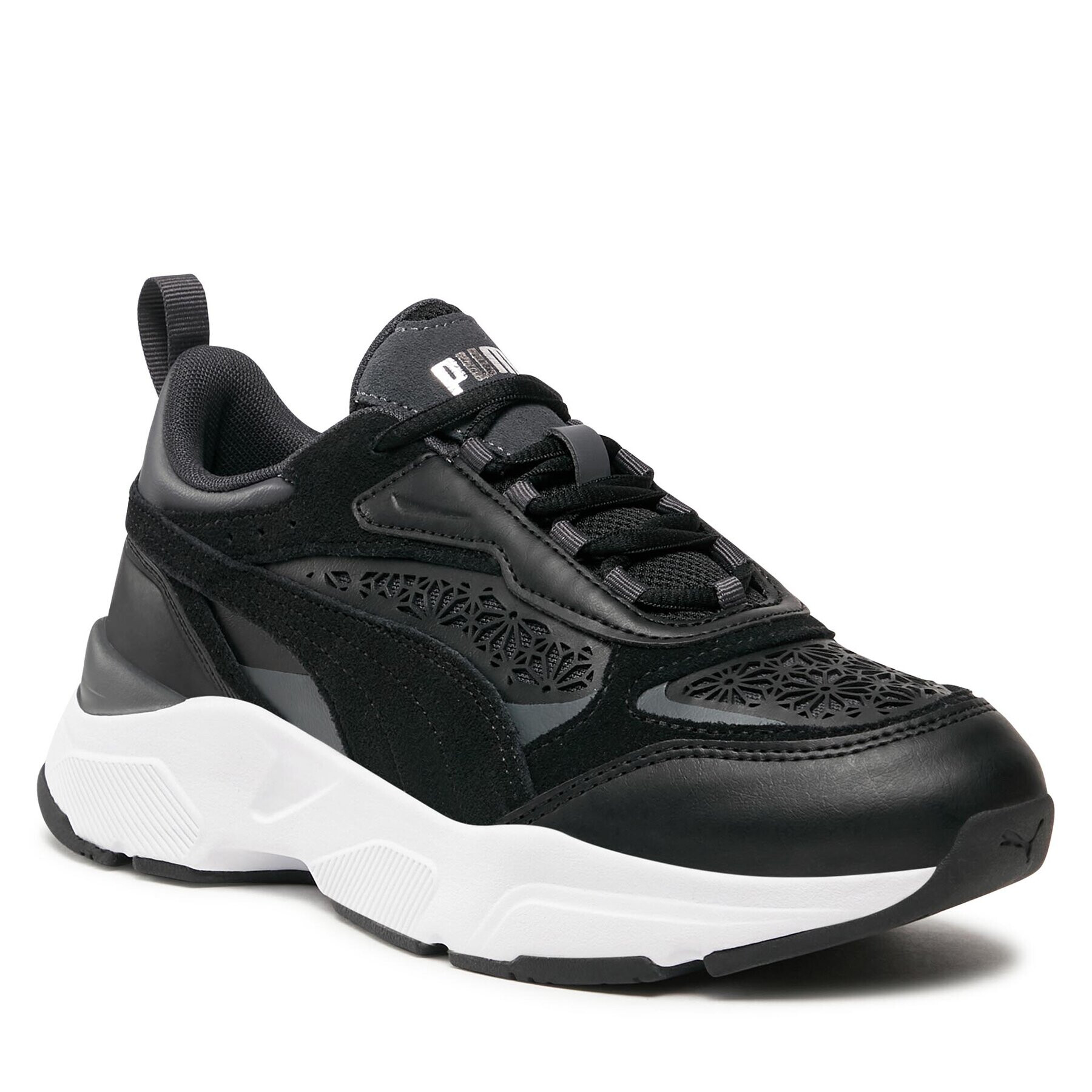 Puma Сникърси Cassia Laser Cut 389298 02 Черен - Pepit.bg
