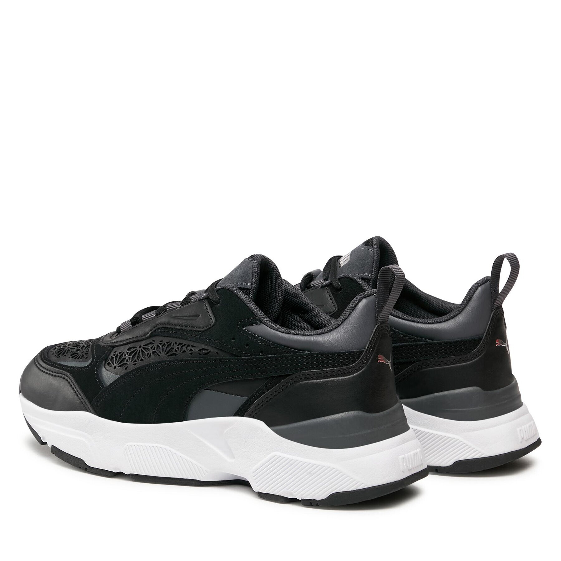 Puma Сникърси Cassia Laser Cut 389298 02 Черен - Pepit.bg