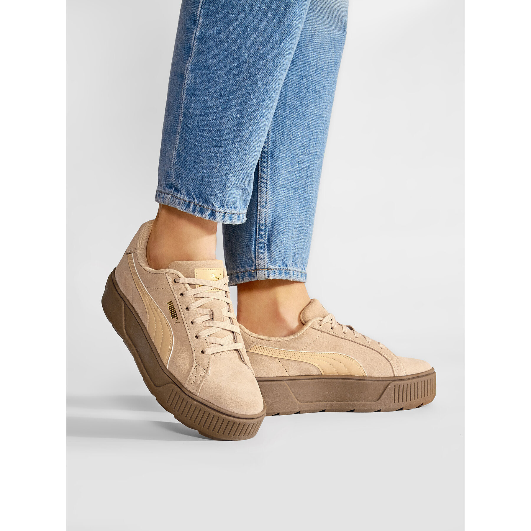 Puma Сникърси Karmen 384614 05 Бежов - Pepit.bg