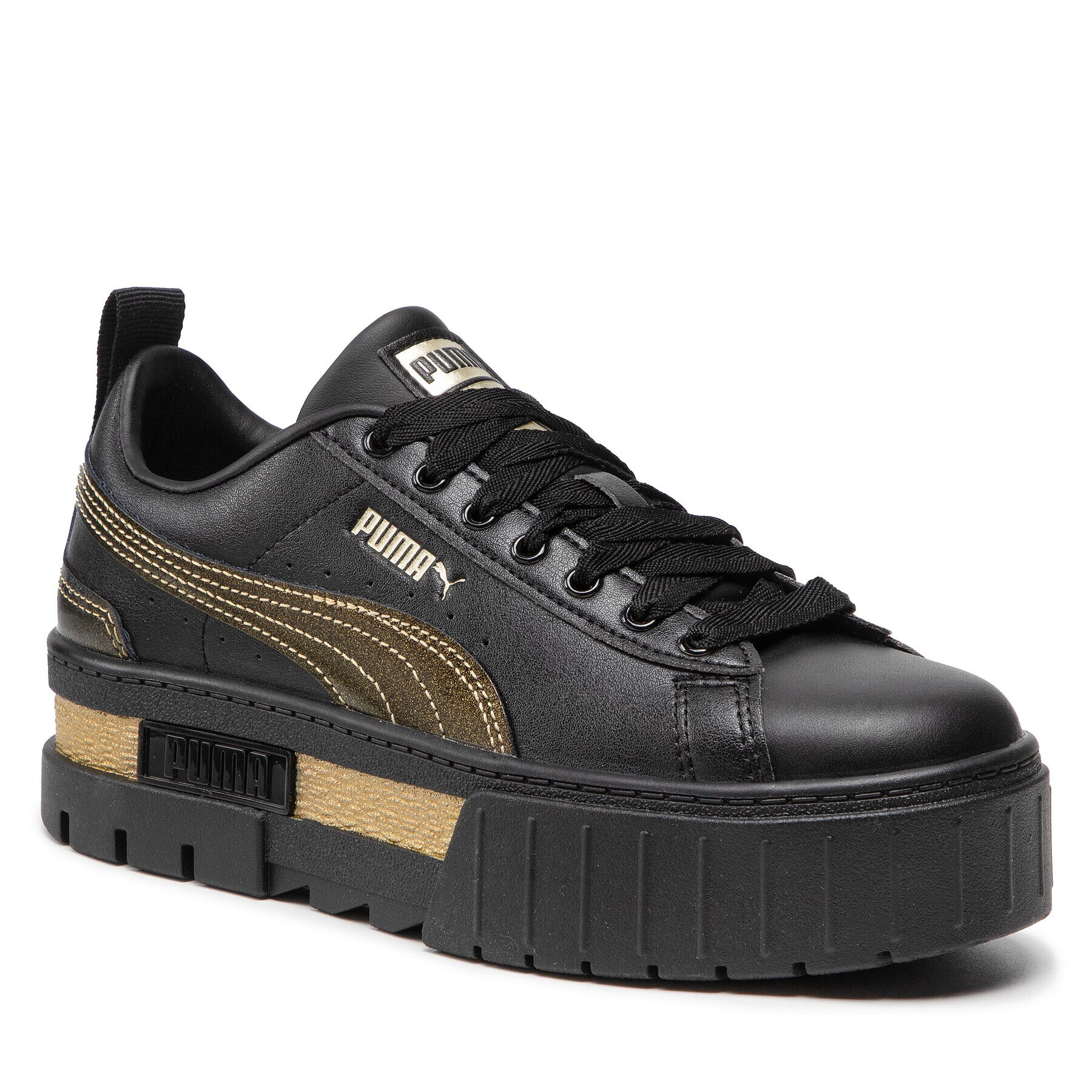 Puma Сникърси Mayze Glow Wns 383684 02 Черен - Pepit.bg