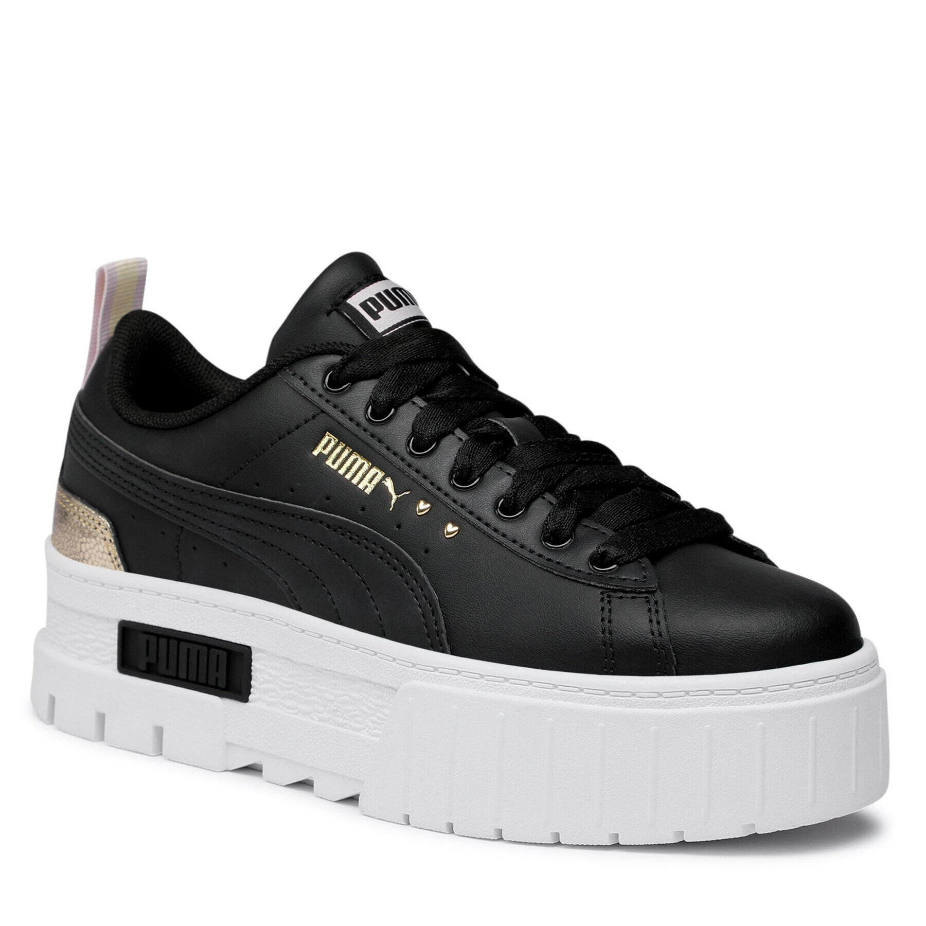 Puma Сникърси Mayze Shiny Jr 384794 02 Черен - Pepit.bg