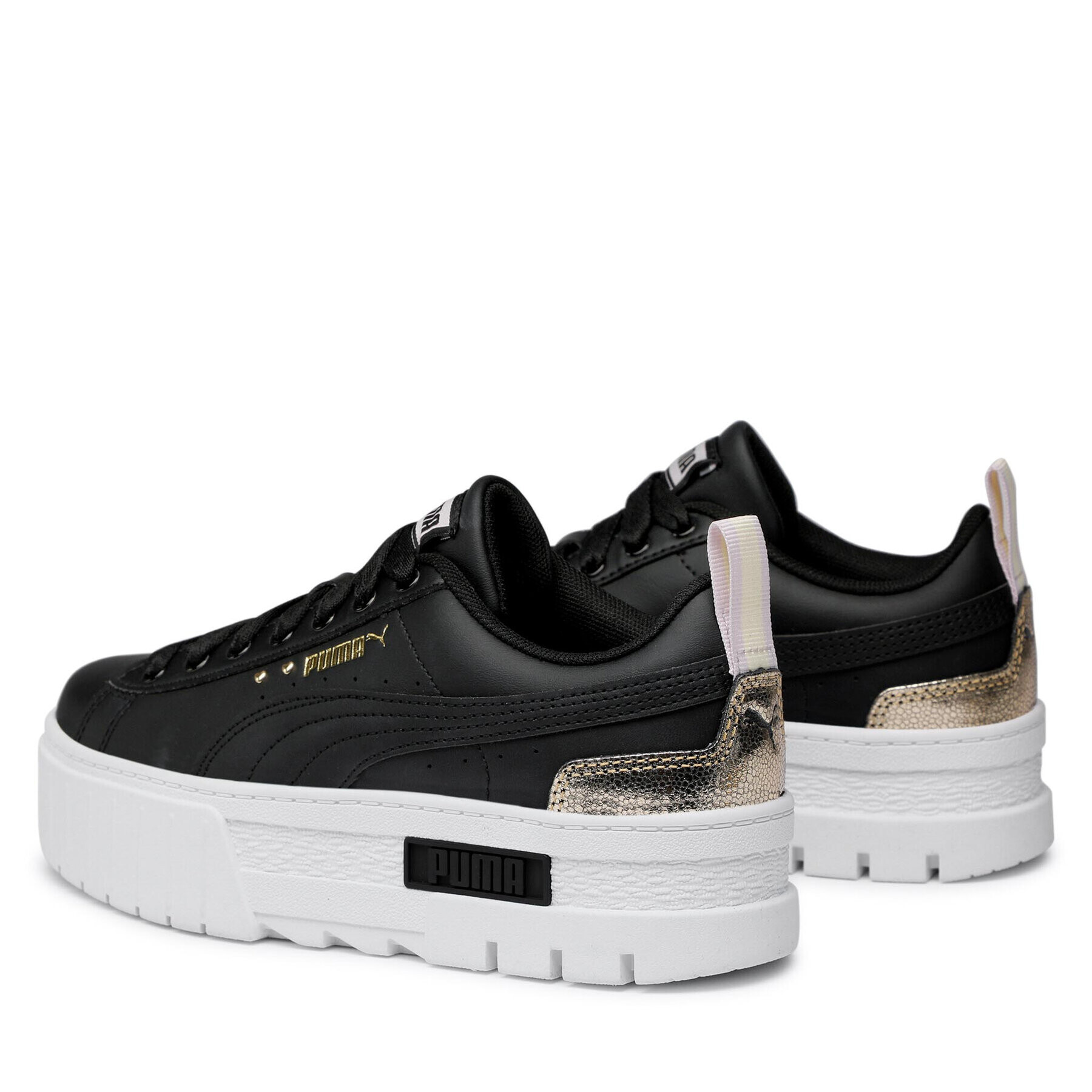 Puma Сникърси Mayze Shiny Jr 384794 02 Черен - Pepit.bg
