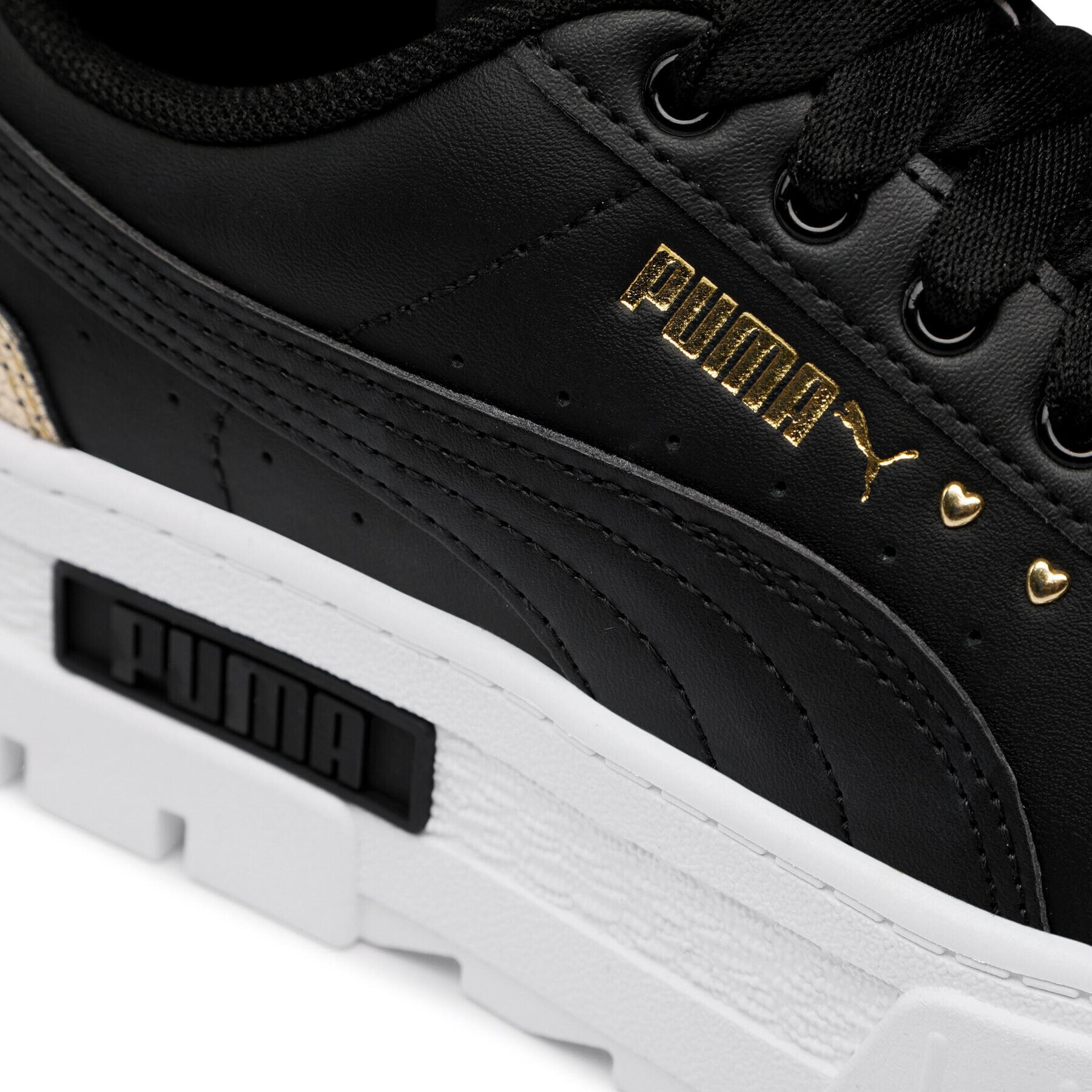 Puma Сникърси Mayze Shiny Jr 384794 02 Черен - Pepit.bg