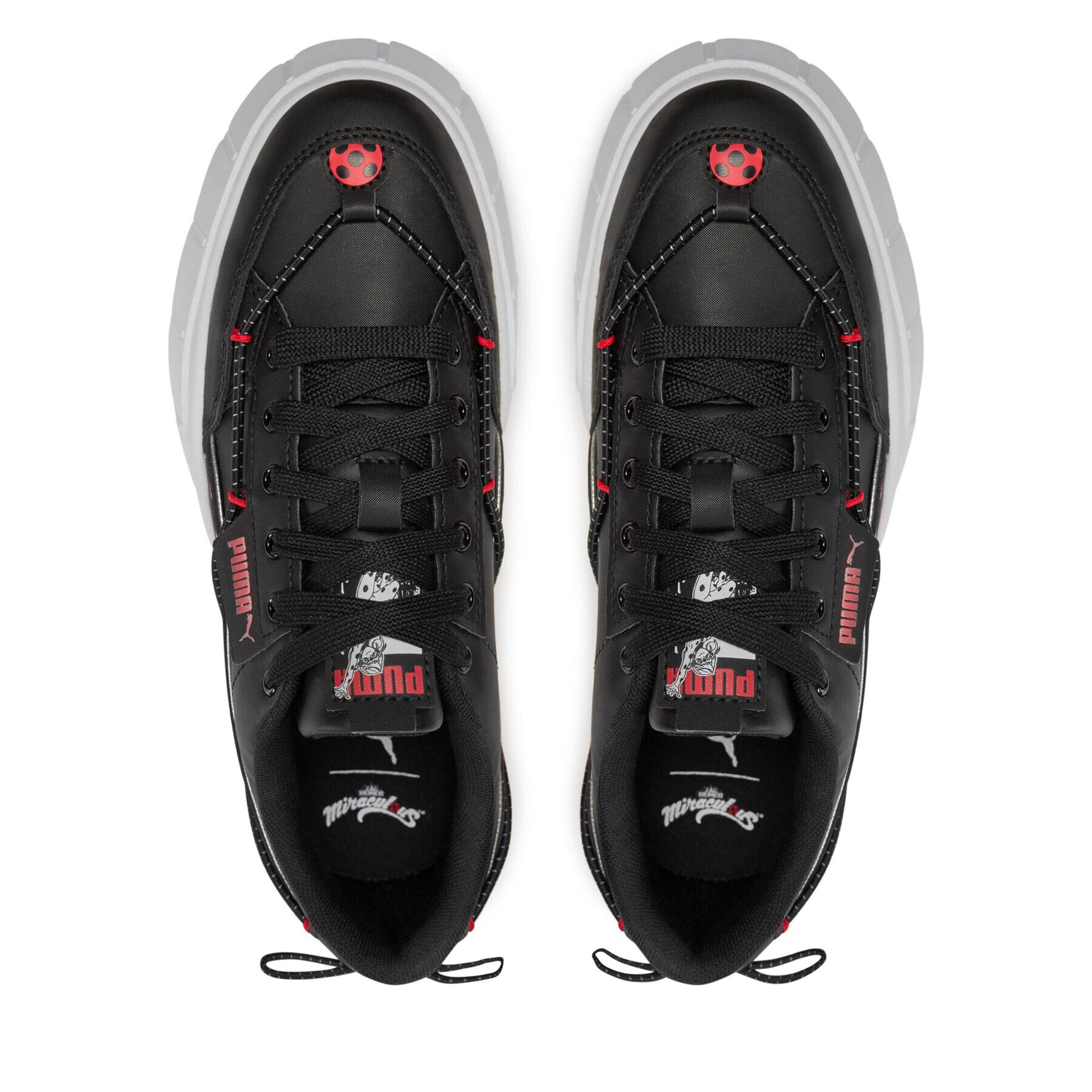 Puma Сникърси Mayze Stack Miraculous Jr 393906 01 Черен - Pepit.bg