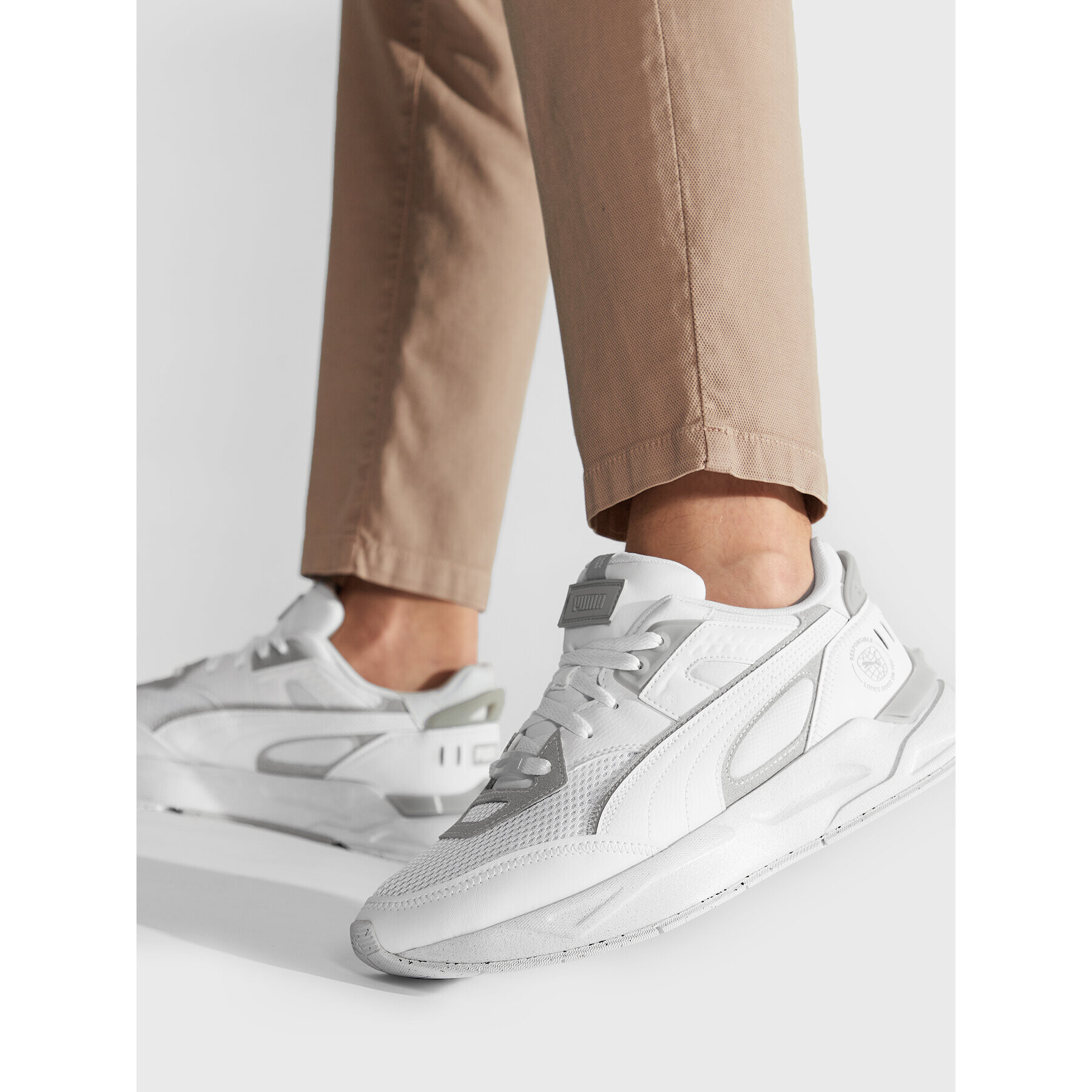 Puma Сникърси Mirage Sport RE:Style 384372 01 Бял - Pepit.bg