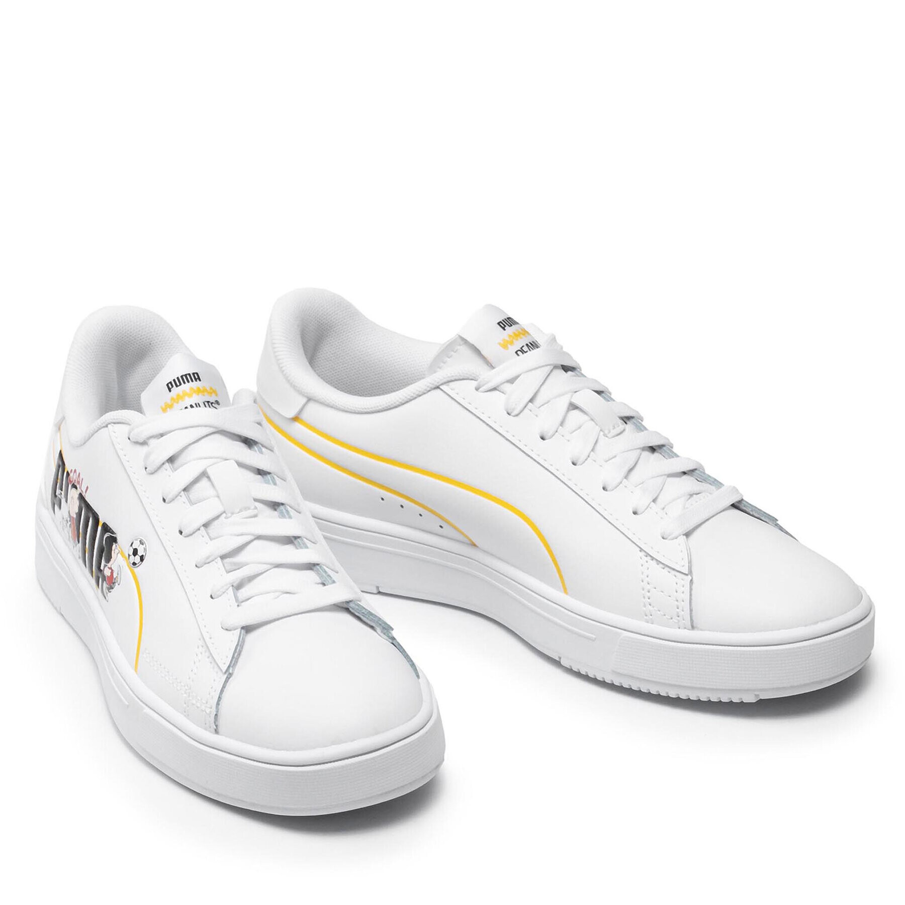 Puma Сникърси Peanuts Serve Pro Jr 380936 01 Бял - Pepit.bg