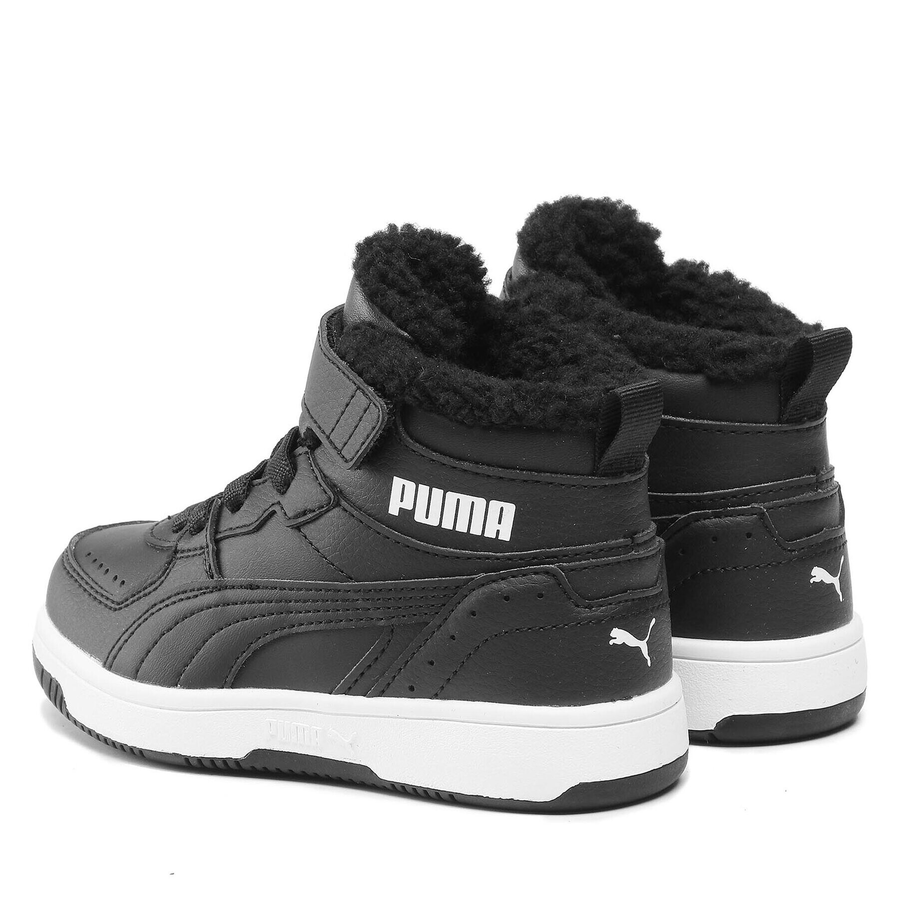 Puma Сникърси Rebound Joy Fur PS 375479 01 Черен - Pepit.bg