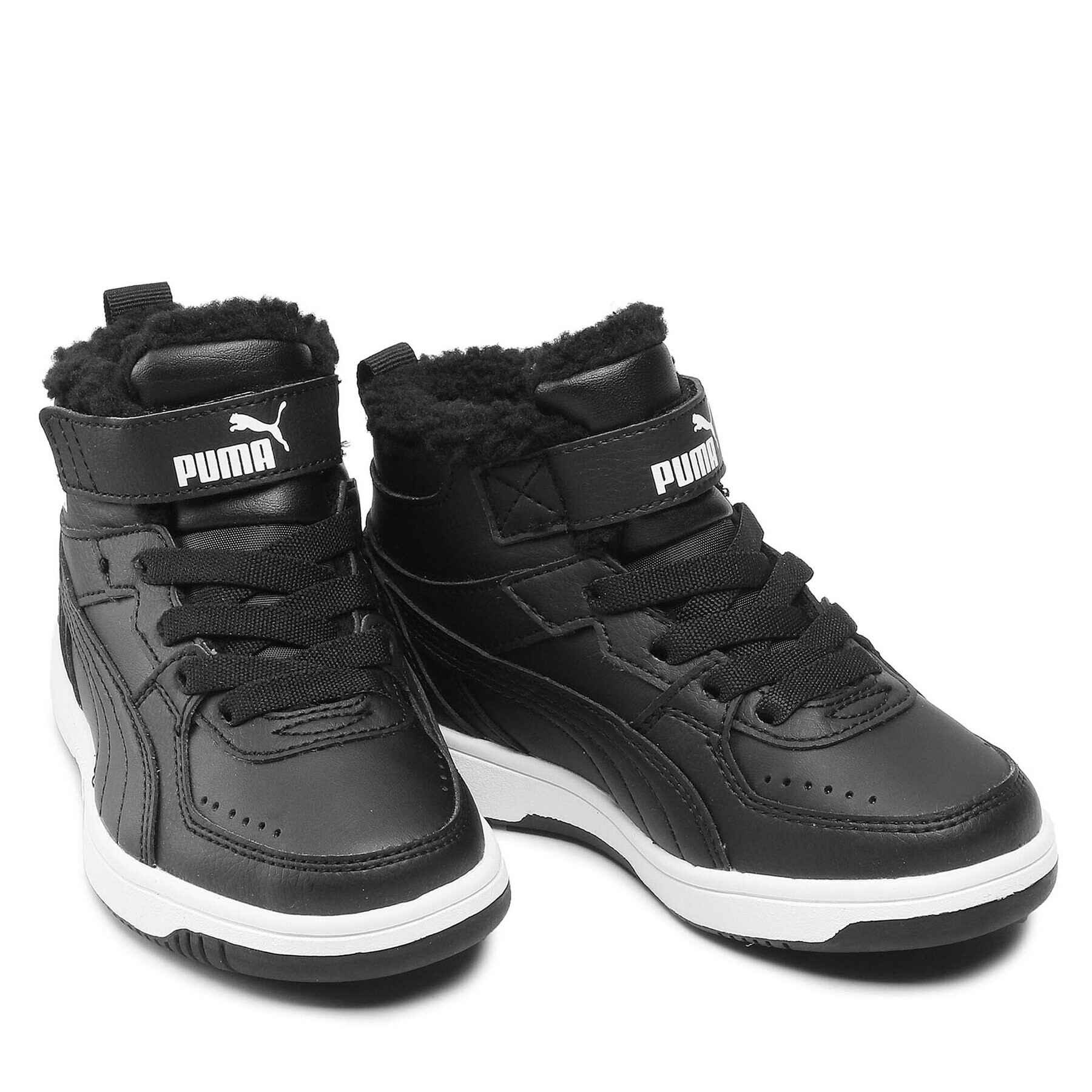 Puma Сникърси Rebound Joy Fur PS 375479 01 Черен - Pepit.bg
