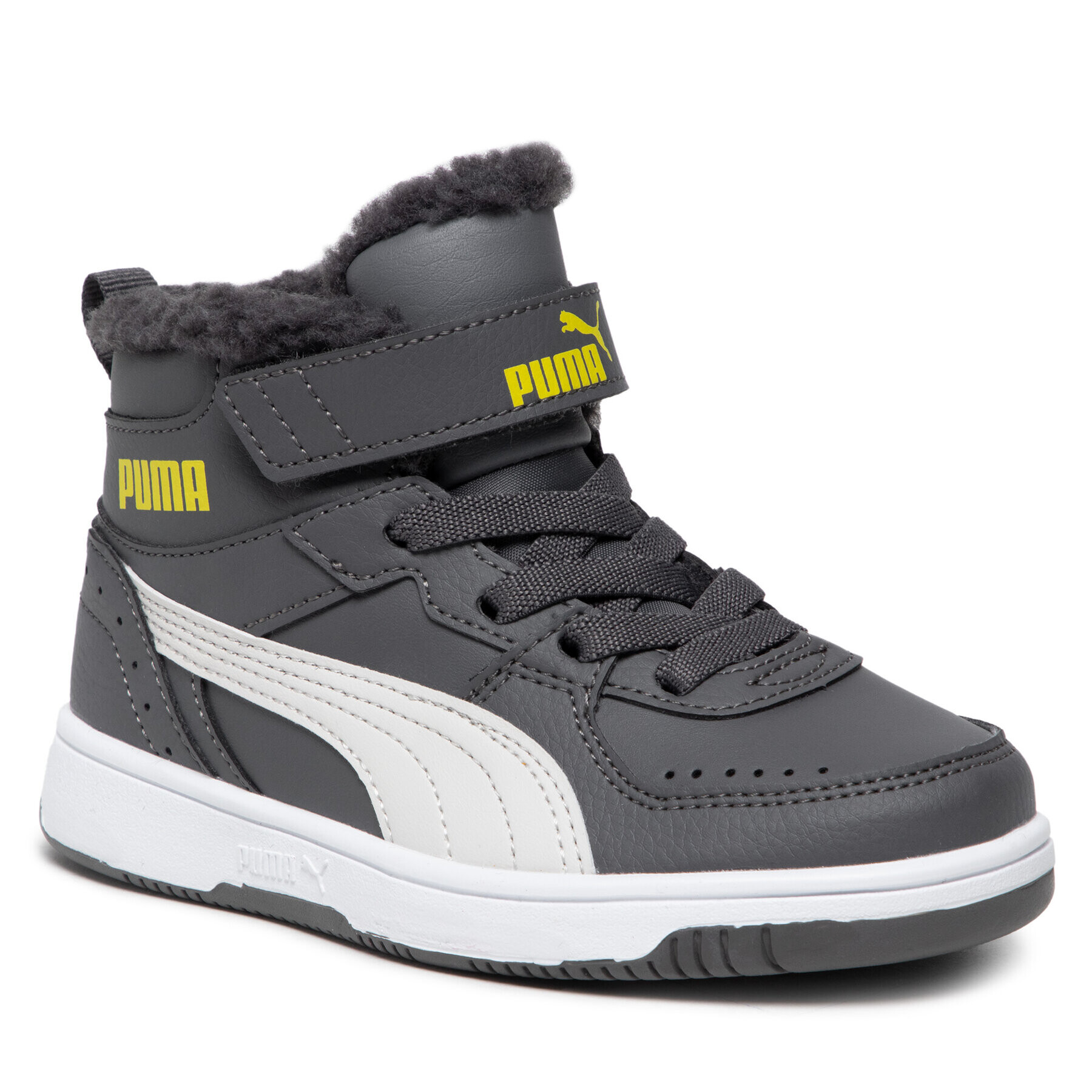 Puma Сникърси Rebound Joy Fur Ps 375479 04 Сив - Pepit.bg