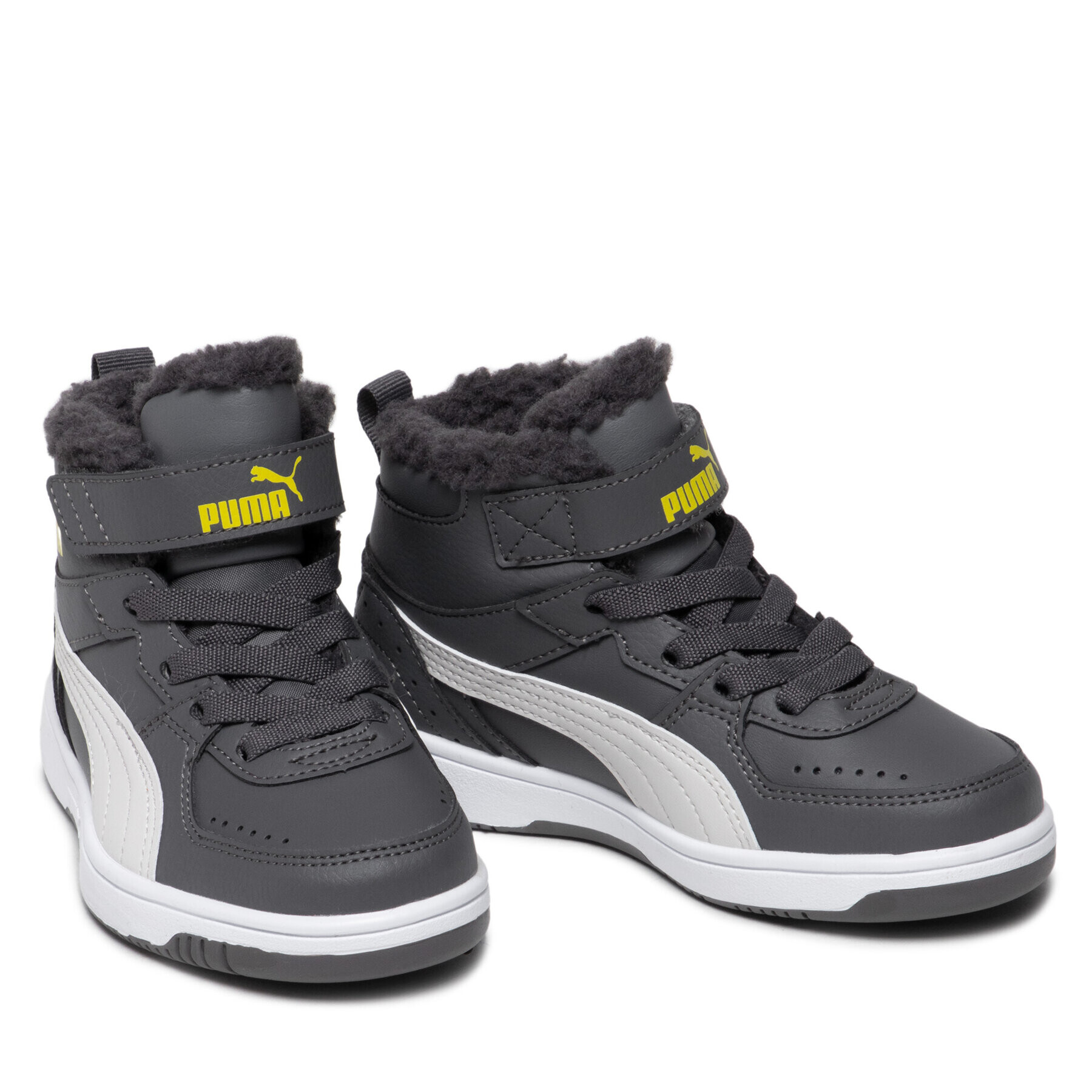 Puma Сникърси Rebound Joy Fur Ps 375479 04 Сив - Pepit.bg