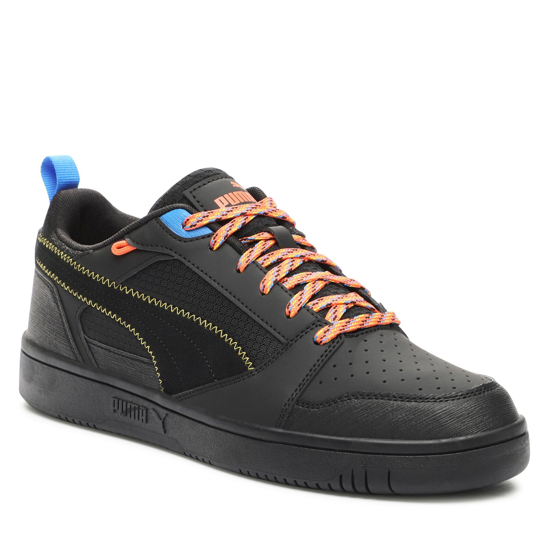 Puma Сникърси Rebound v6 Low Open 393581 01 Черен - Pepit.bg