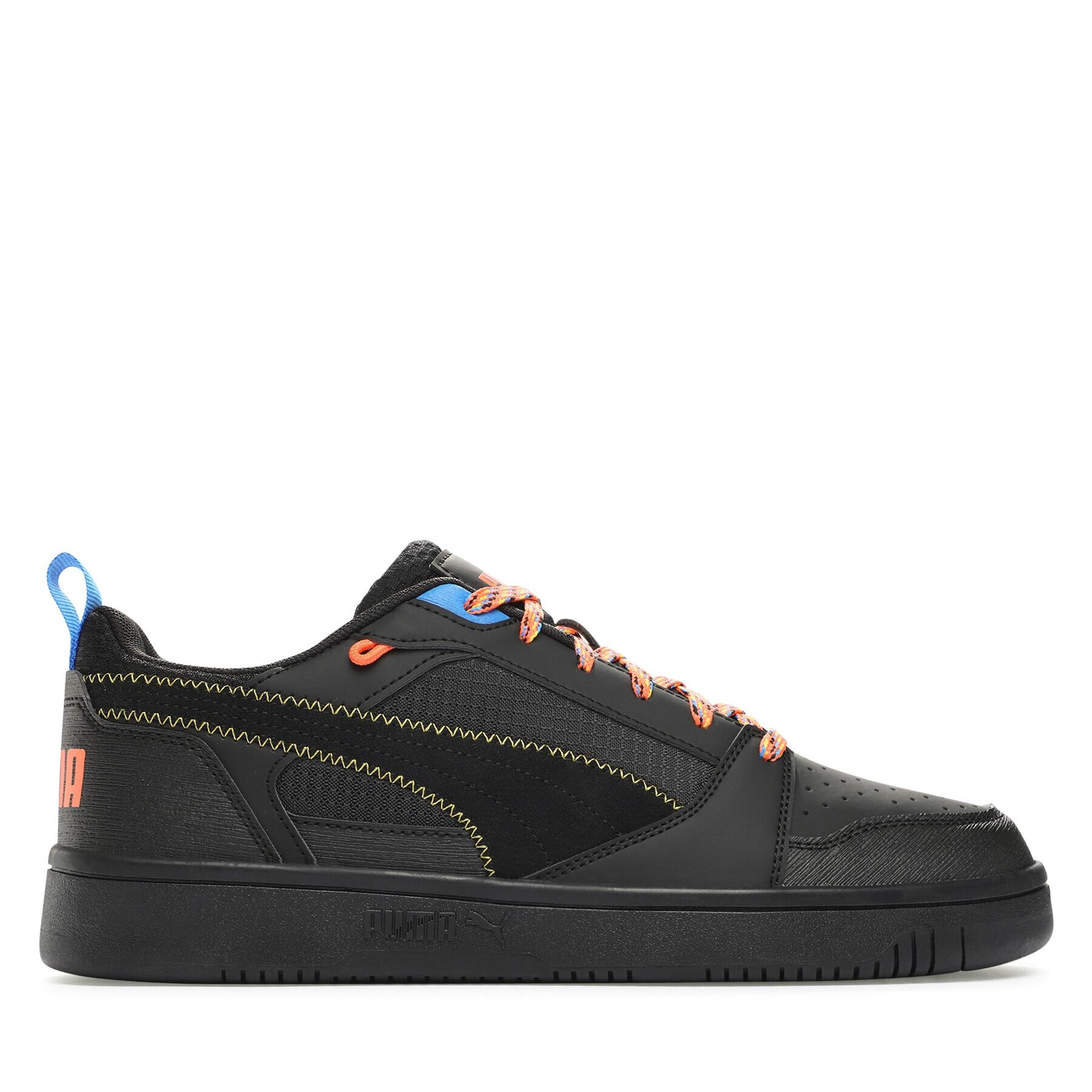 Puma Сникърси Rebound v6 Low Open 393581 01 Черен - Pepit.bg