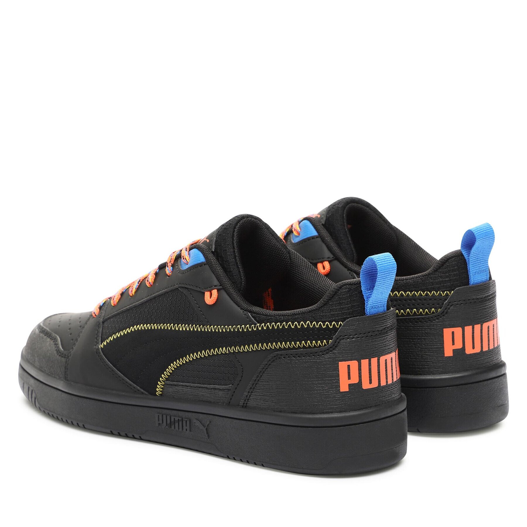Puma Сникърси Rebound v6 Low Open 393581 01 Черен - Pepit.bg