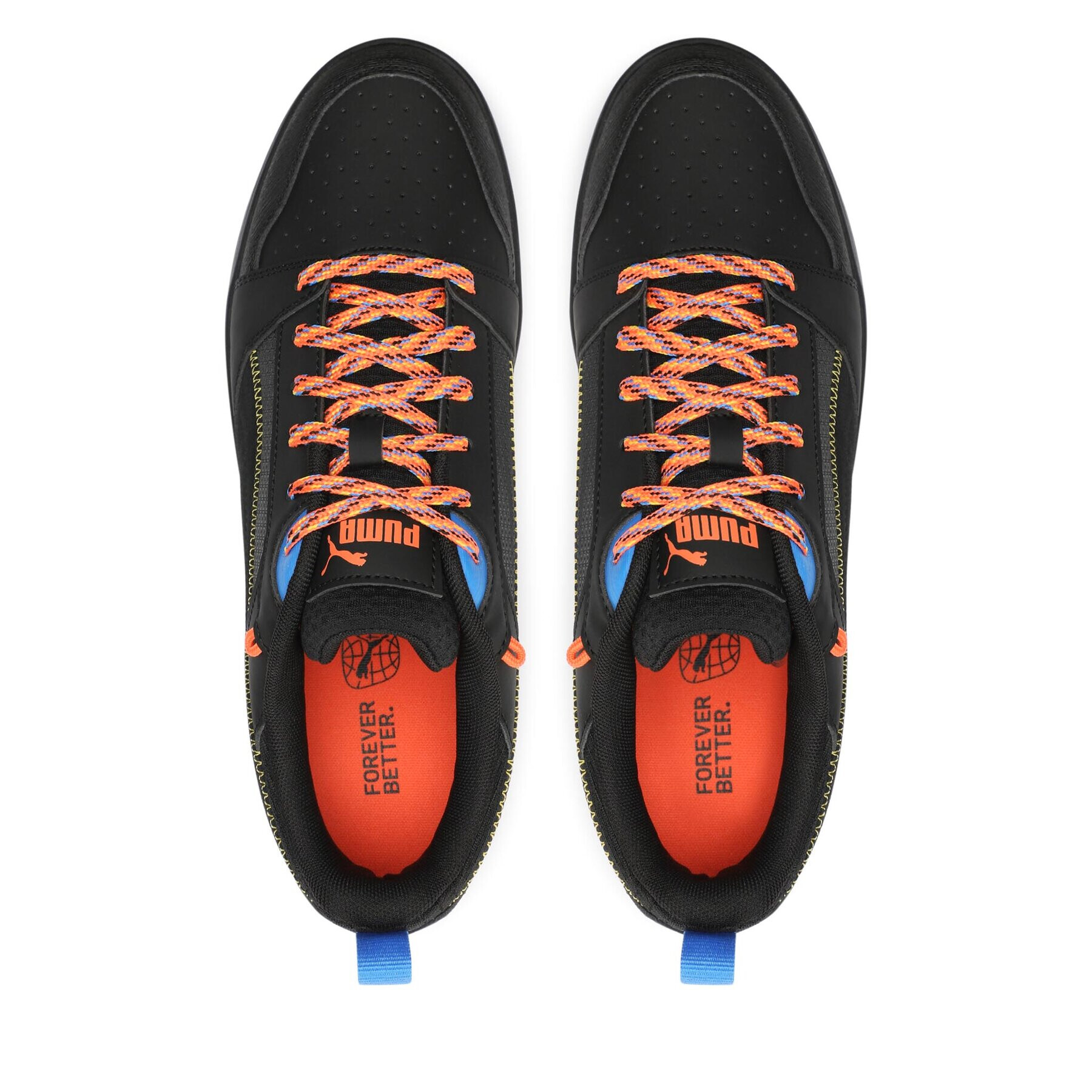 Puma Сникърси Rebound v6 Low Open 393581 01 Черен - Pepit.bg