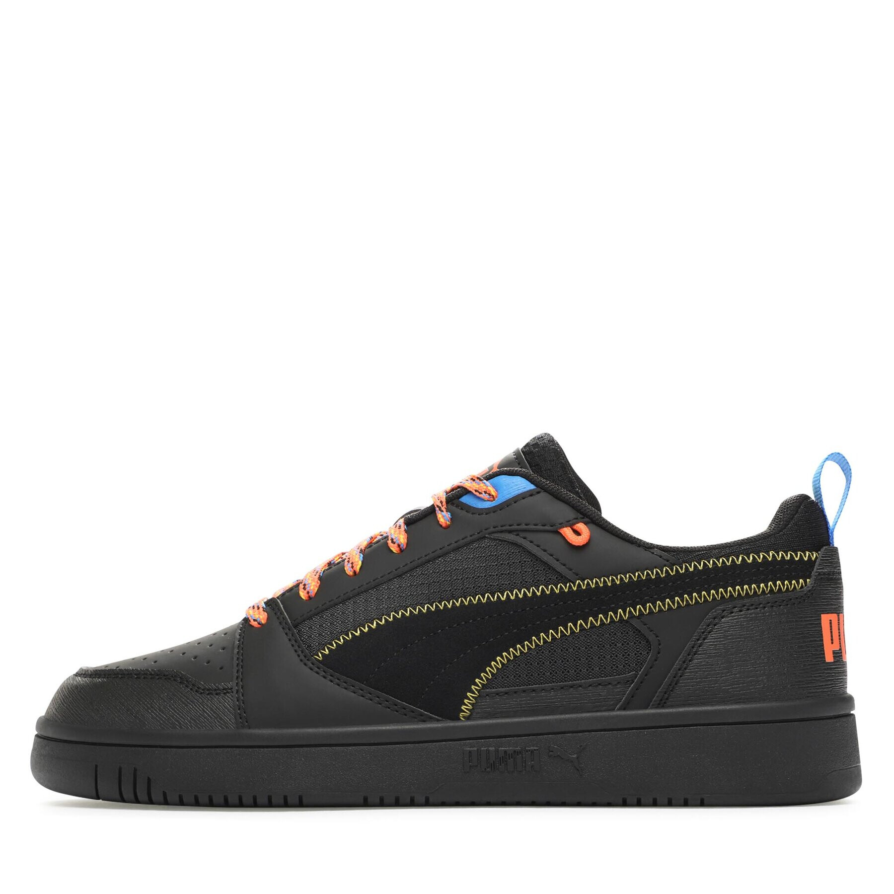 Puma Сникърси Rebound v6 Low Open 393581 01 Черен - Pepit.bg