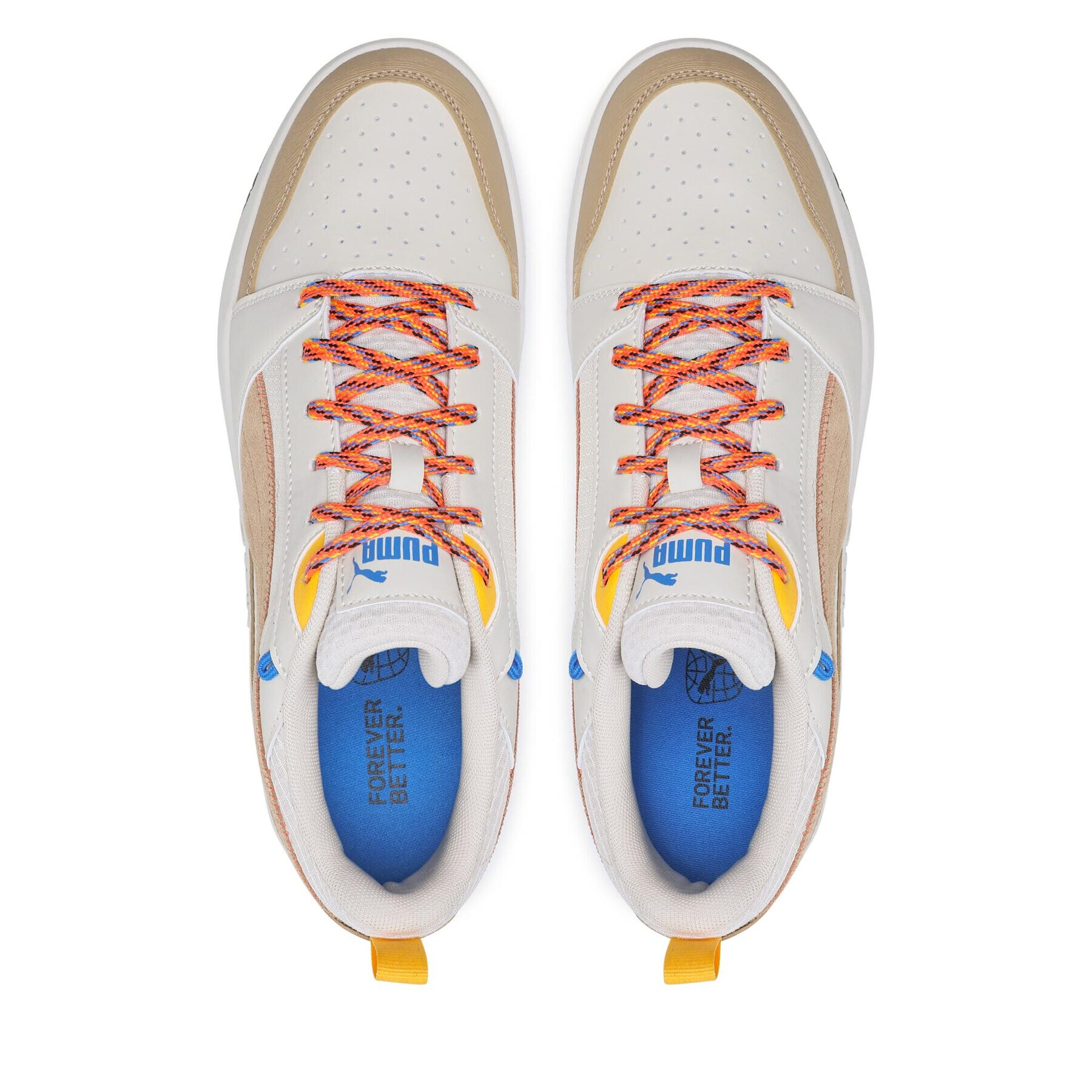 Puma Сникърси Rebound v6 Low Open 393581 02 Бял - Pepit.bg