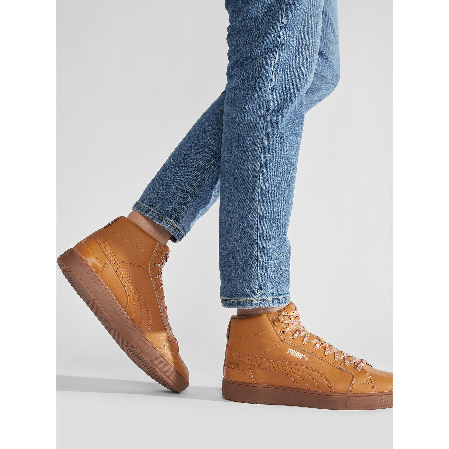 Puma Сникърси Serve Pro Mid Ptx 382096 05 Кафяв - Pepit.bg