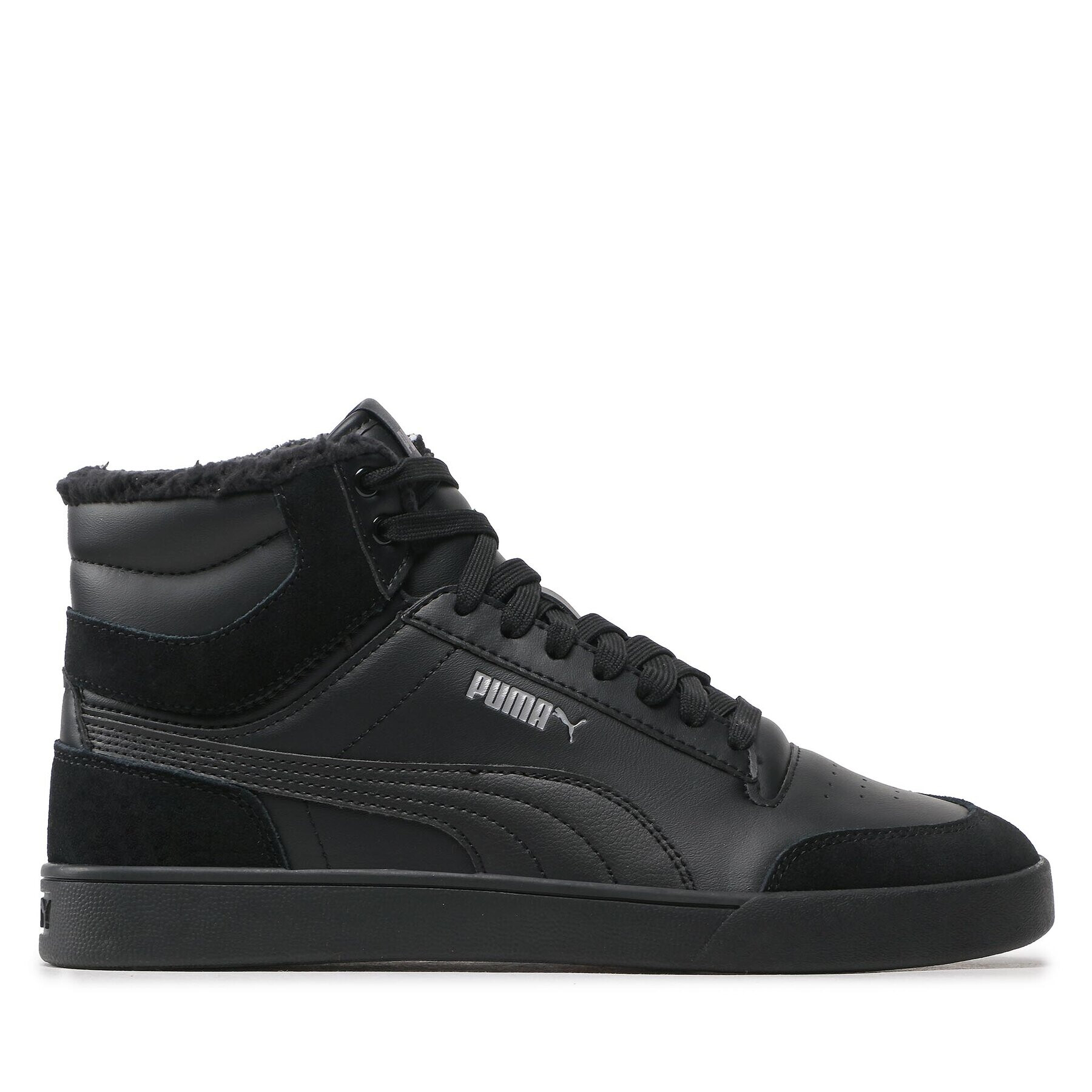 Puma Сникърси Shuffle Mid Fur 387609 01 Черен - Pepit.bg