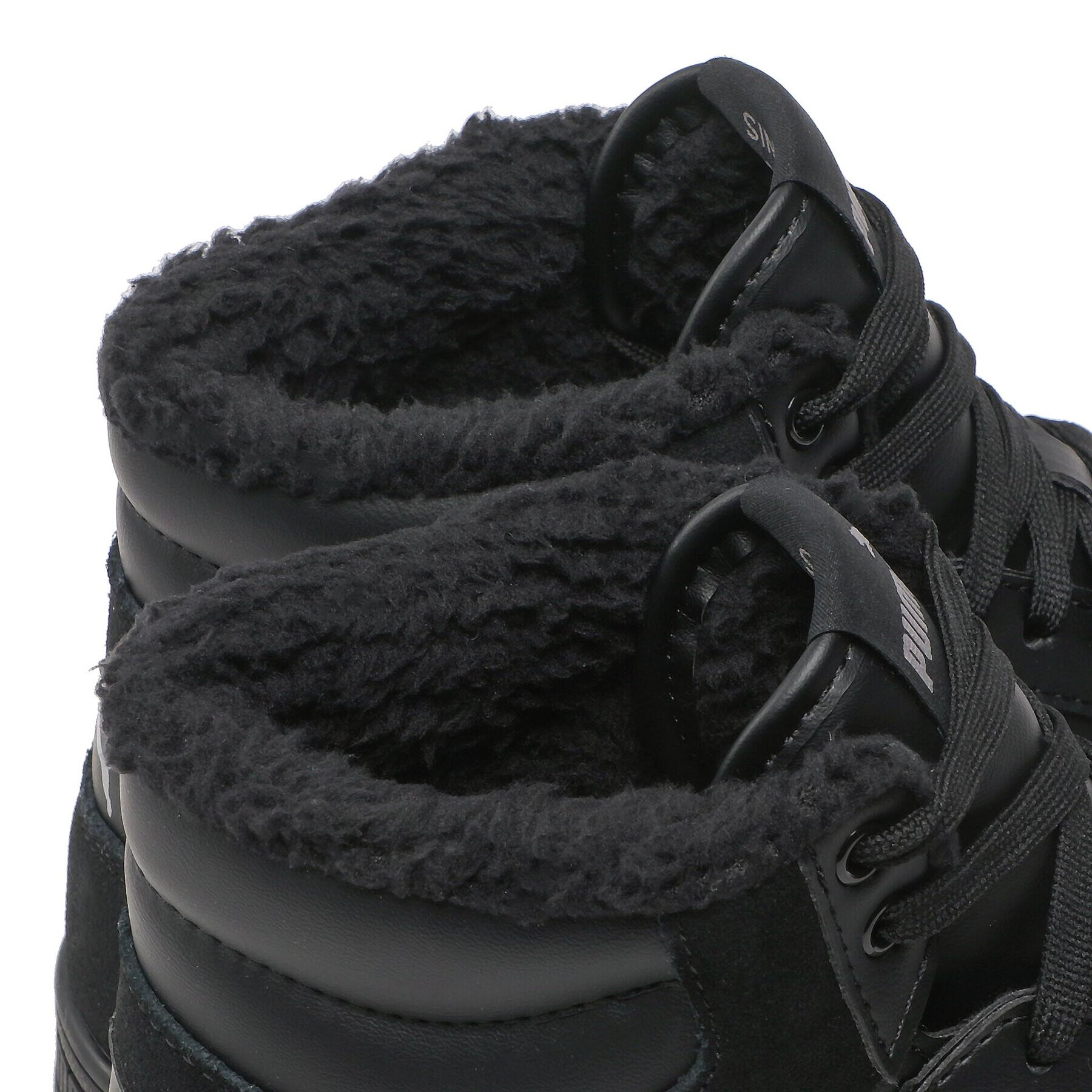 Puma Сникърси Shuffle Mid Fur 387609 01 Черен - Pepit.bg