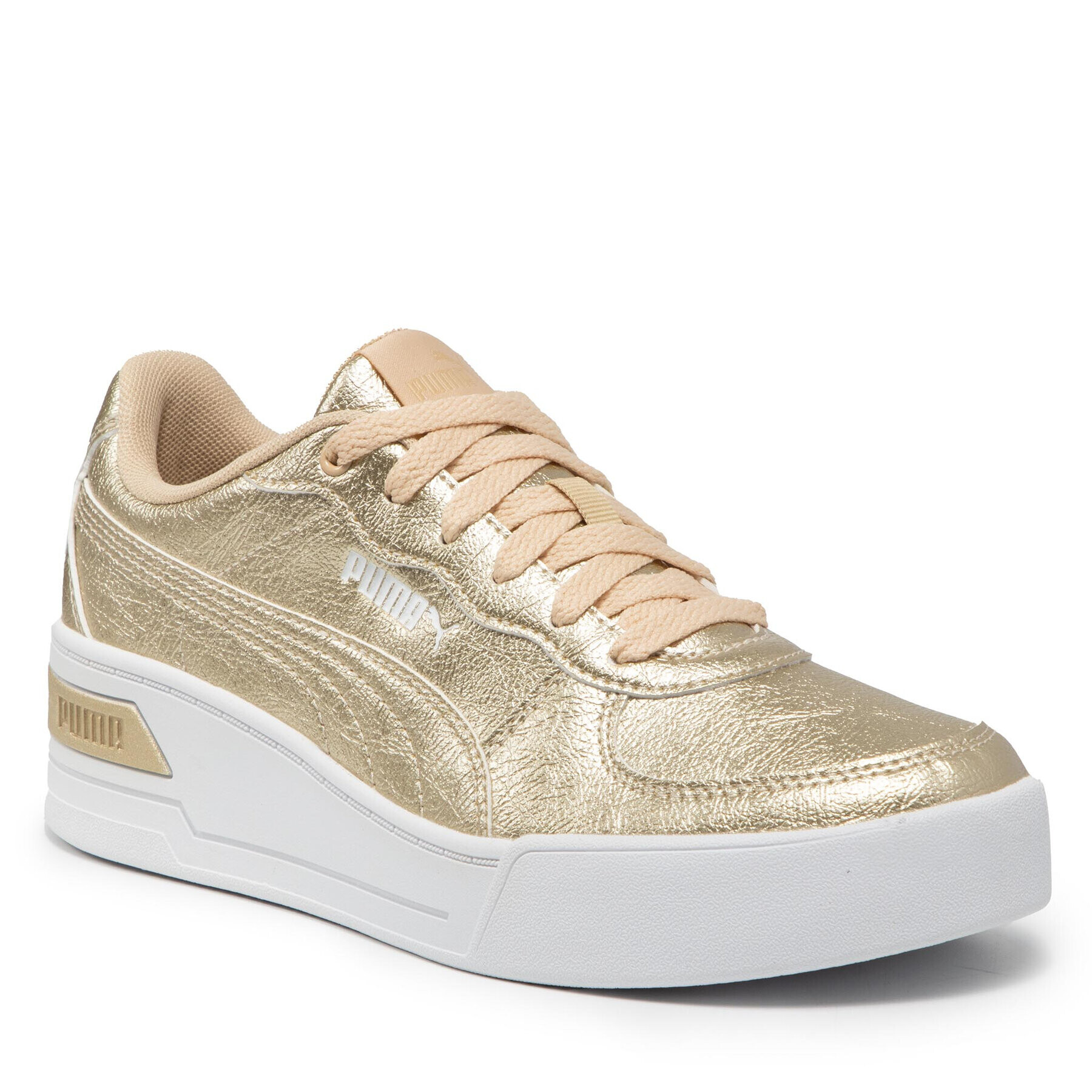 Puma Сникърси Sky Wedge Metallic 382702 01 Златист - Pepit.bg