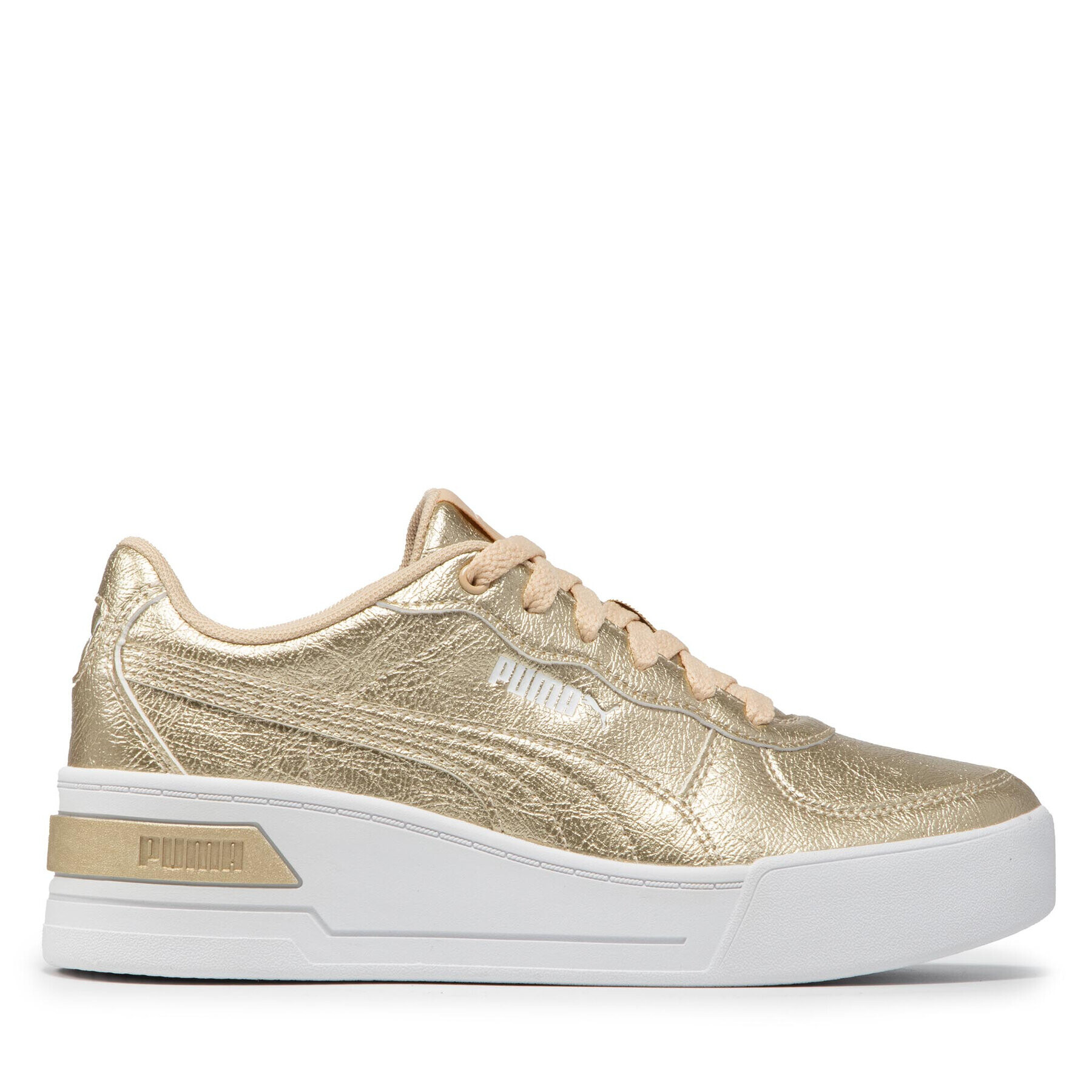 Puma Сникърси Sky Wedge Metallic 382702 01 Златист - Pepit.bg