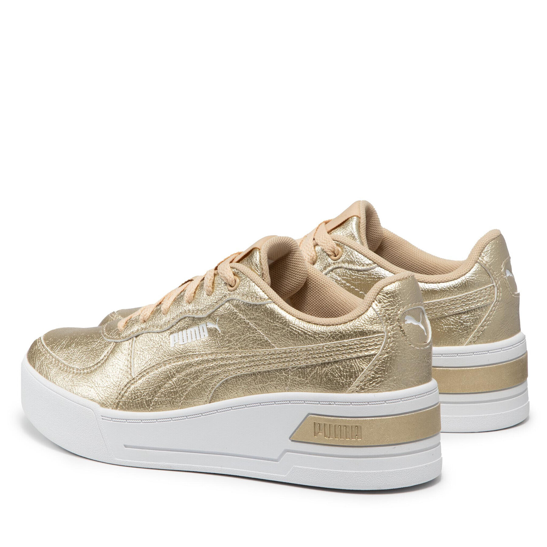 Puma Сникърси Sky Wedge Metallic 382702 01 Златист - Pepit.bg