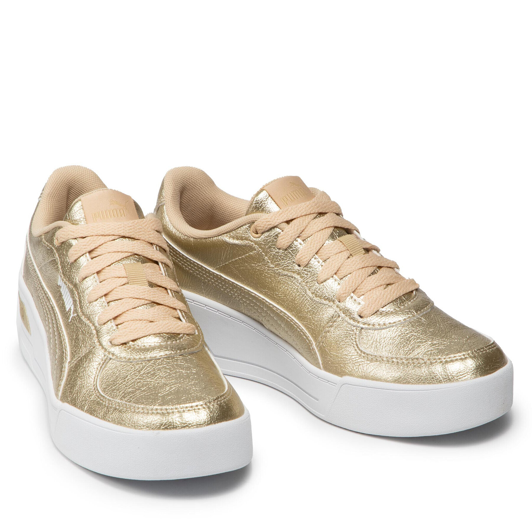 Puma Сникърси Sky Wedge Metallic 382702 01 Златист - Pepit.bg