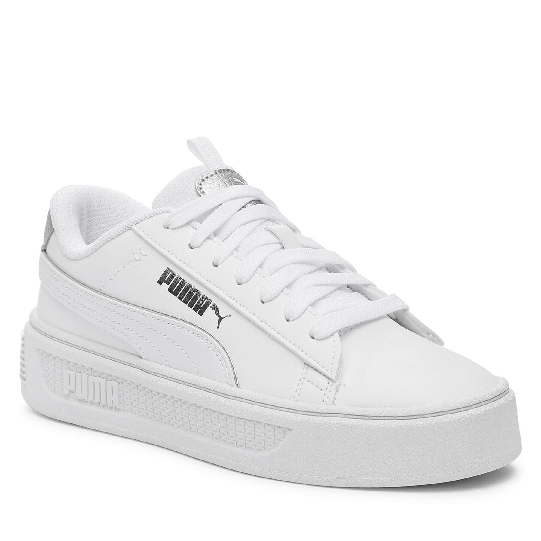 Puma Сникърси Smash Platform v3 Pop Up 392504 02 Бял - Pepit.bg